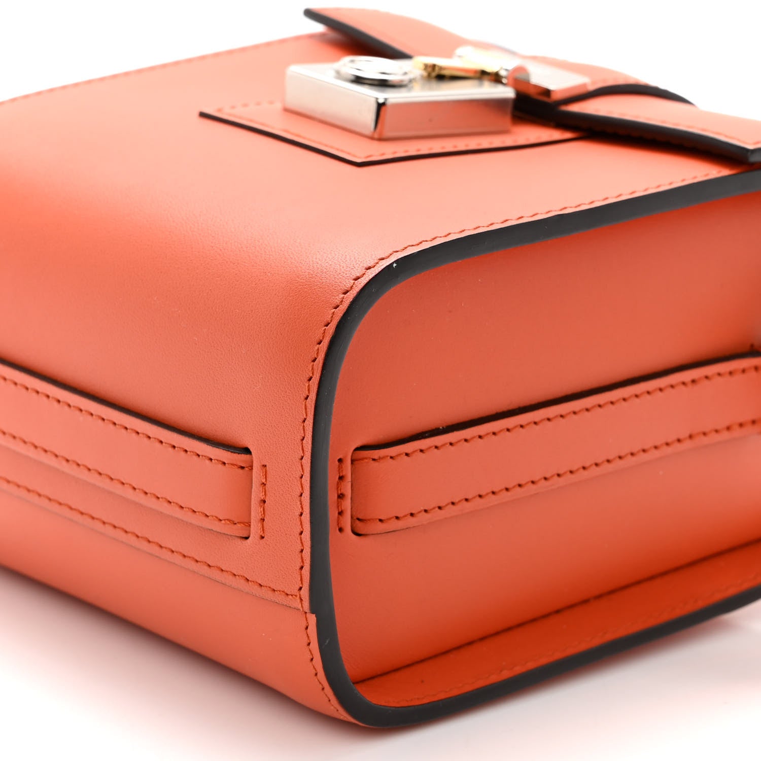 Moynat Box Calfskin Cabotine Orange 9 of 9