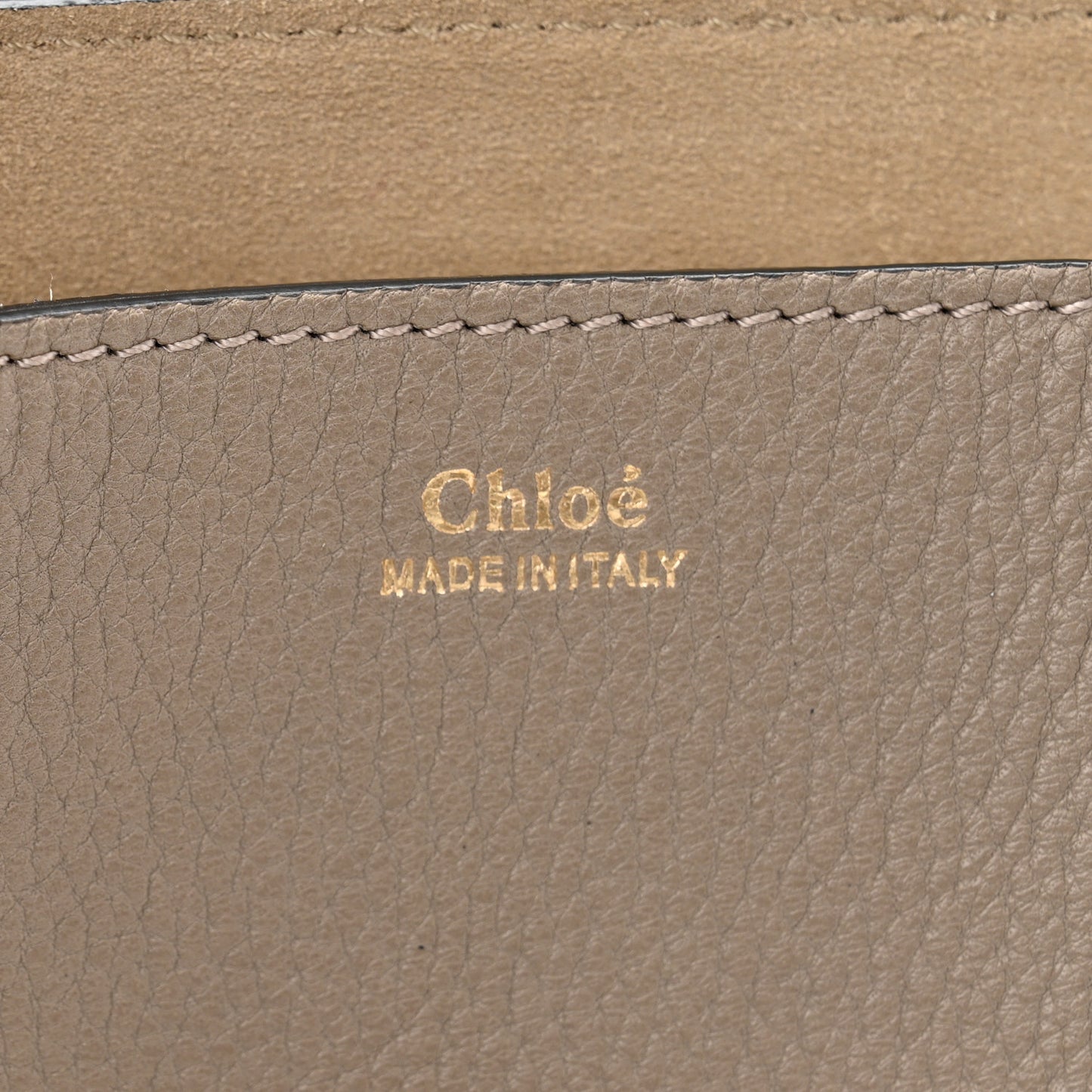 Grained Lambskin Drew Shoulder Bag Motty Grey