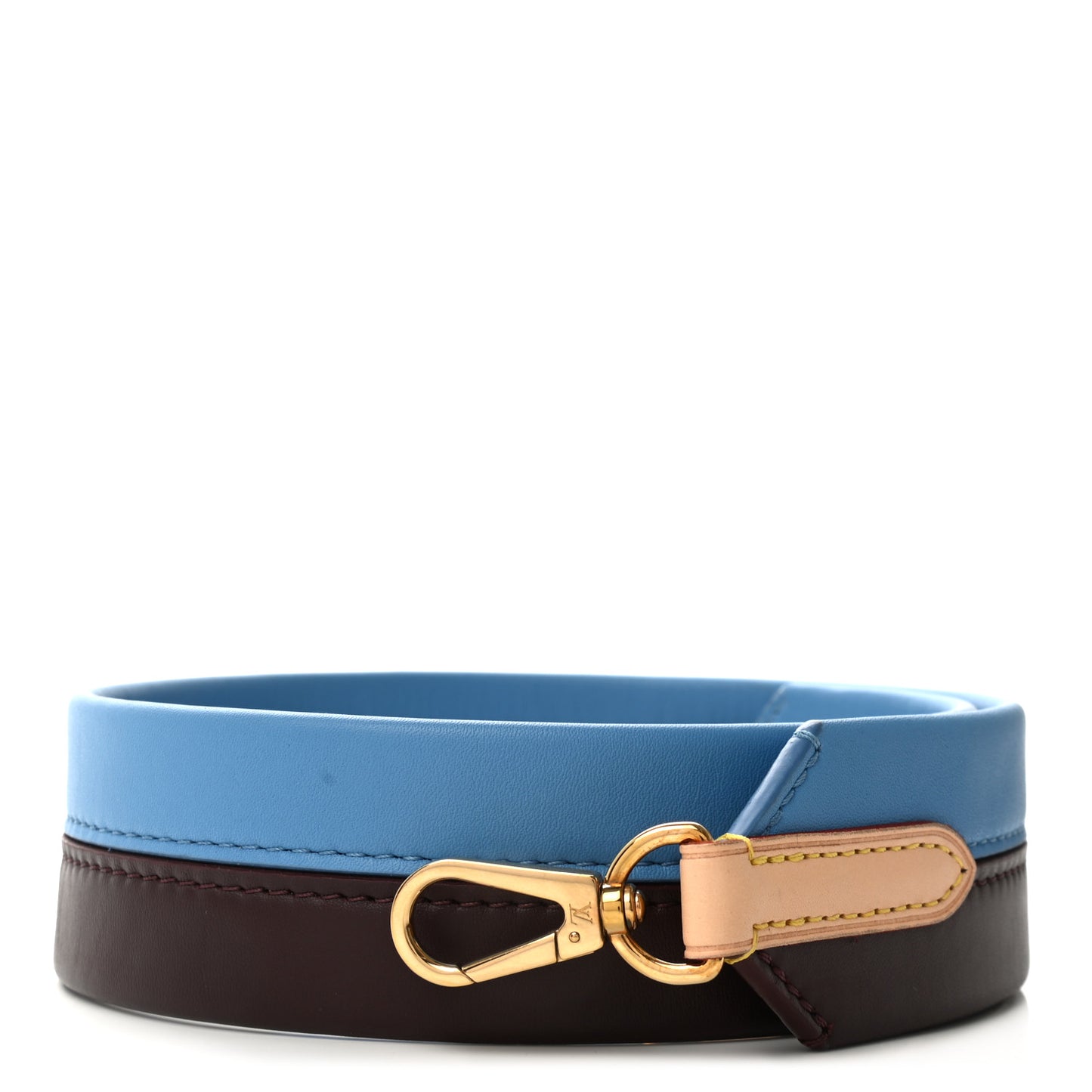 Calfskin Cluny MM Shoulder Strap Blue Glacial