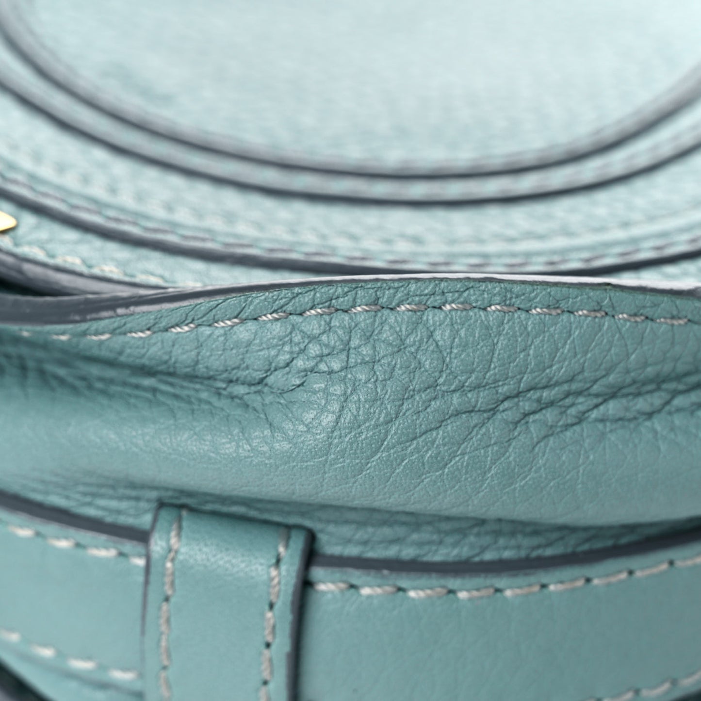 Calfskin Mini Marcie Round Crossbody Bag Fresh Mint