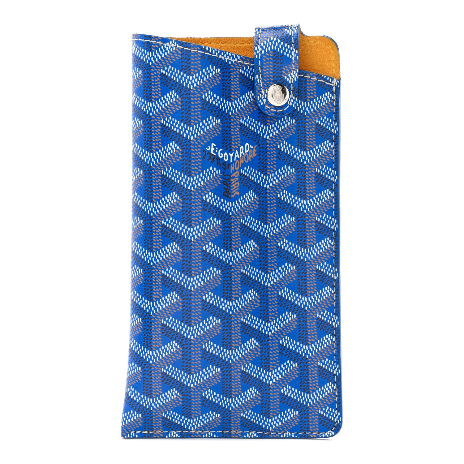 Goyard Goyardine Montmartre Glasses Case GM Sky Blue 1405462