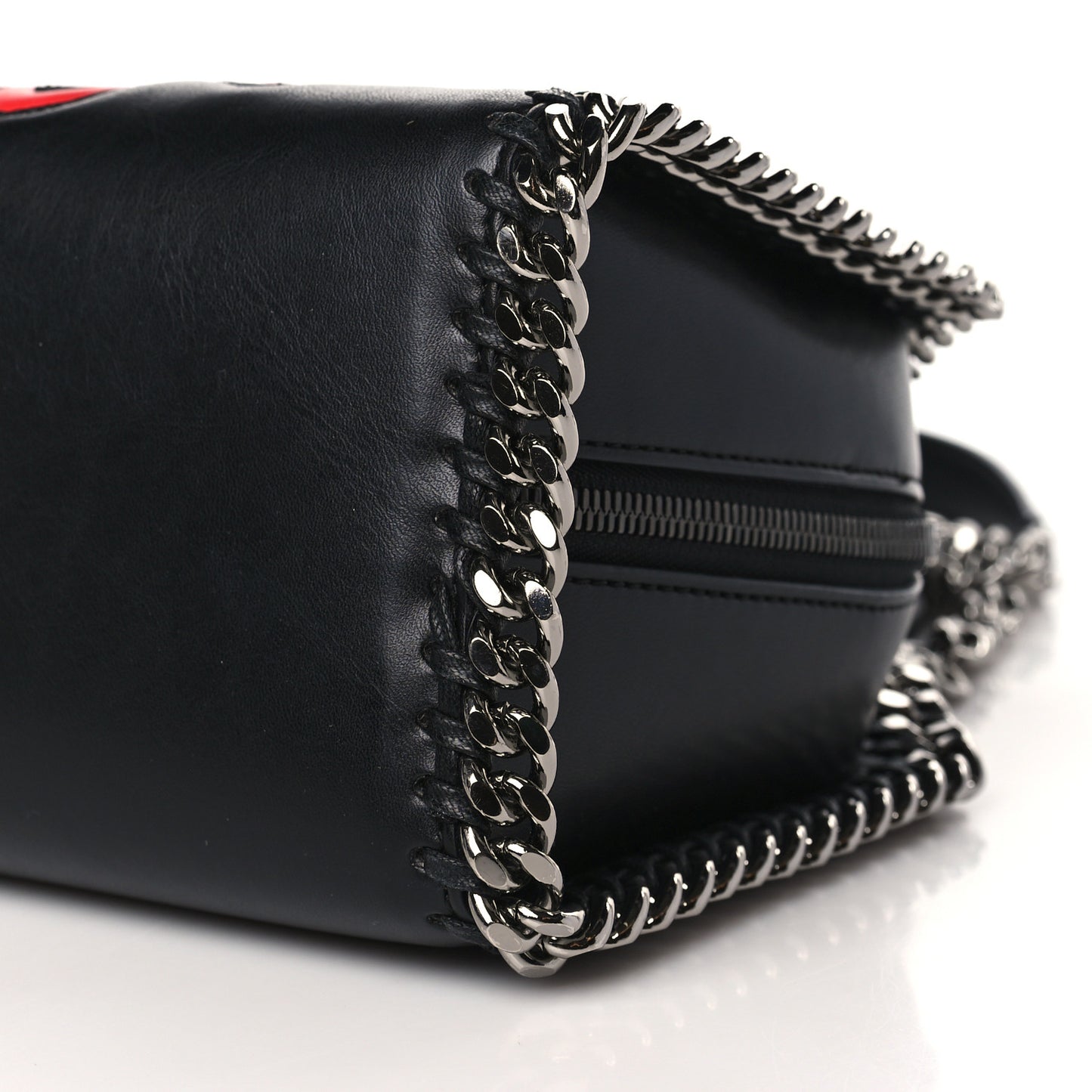 Eco Alter Nappa All Is Love Mini Falabella Box Top Handle Bag Black