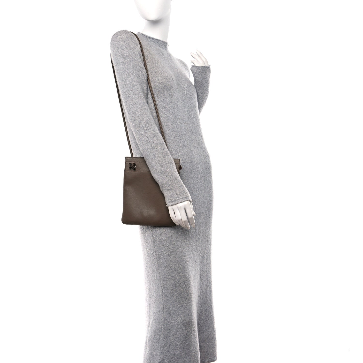 Hermes Milo Lambskin Swift Mini Aline Etoupe 2 of 10