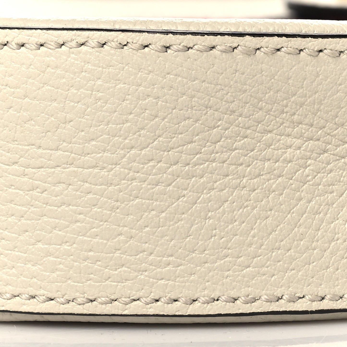 Textured Calfskin Web Mini Ophidia Round Shoulder Bag Mystic White