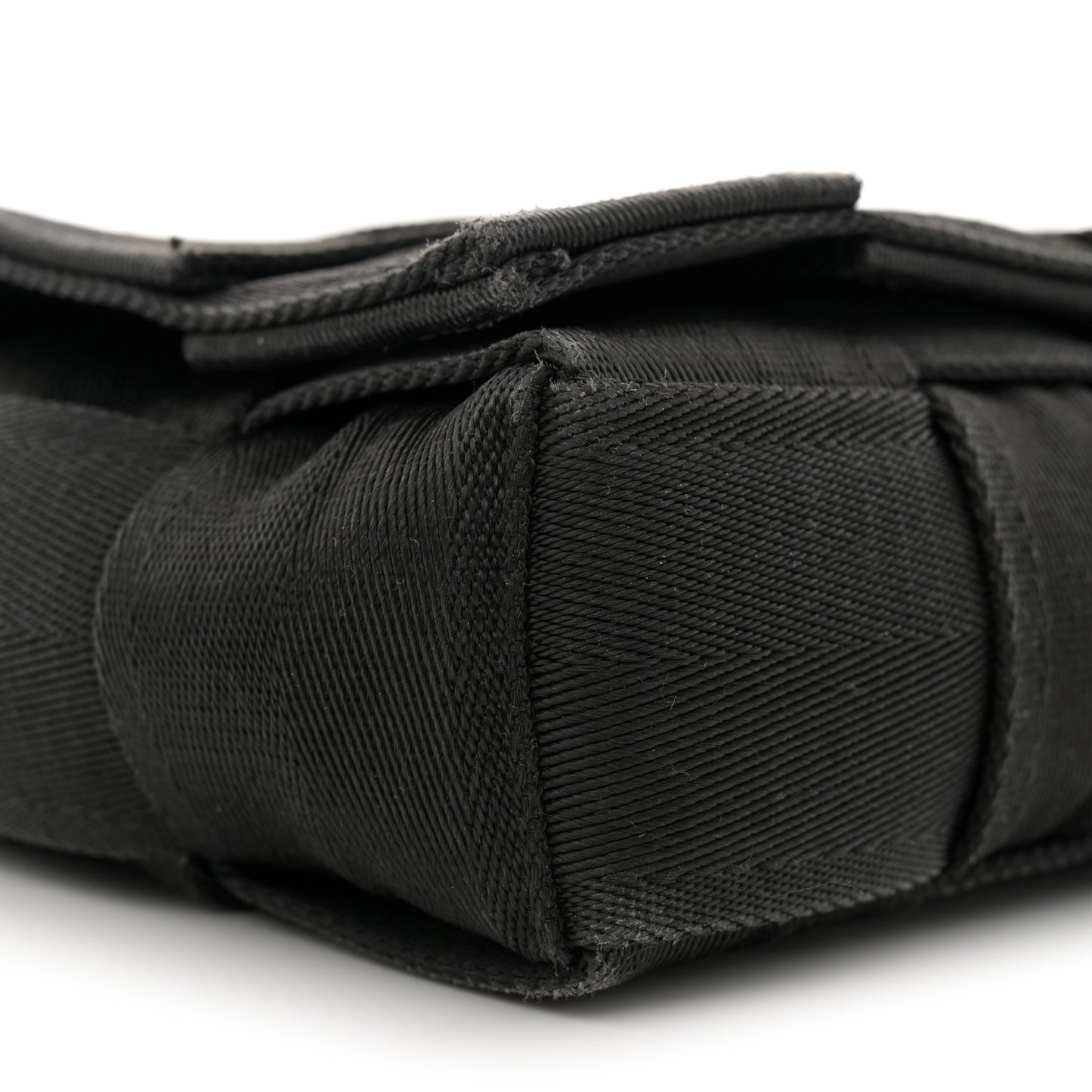 Webbing Maxi Intrecciato Cassette Bag Black