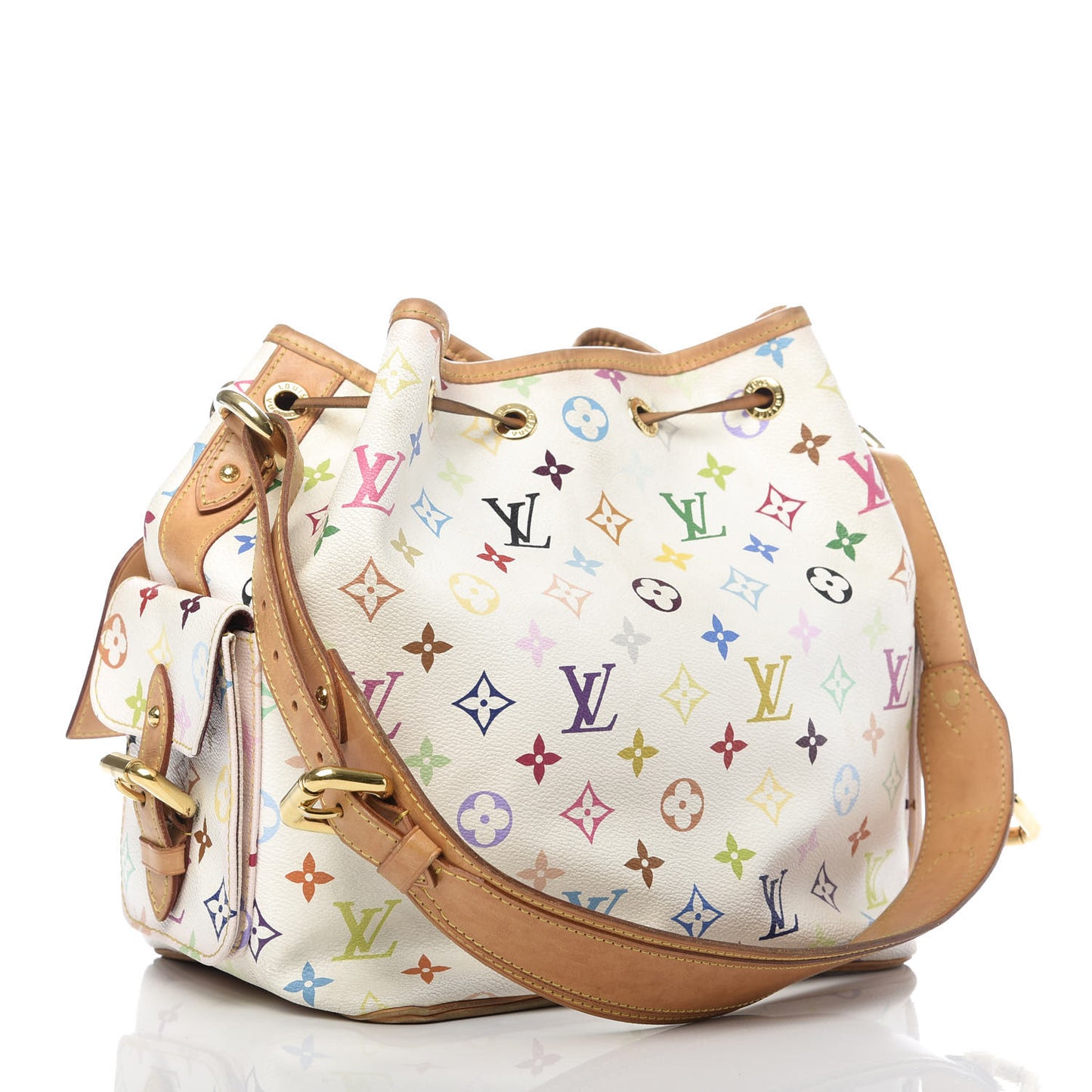 Monogram Multicolor Petit Noe White