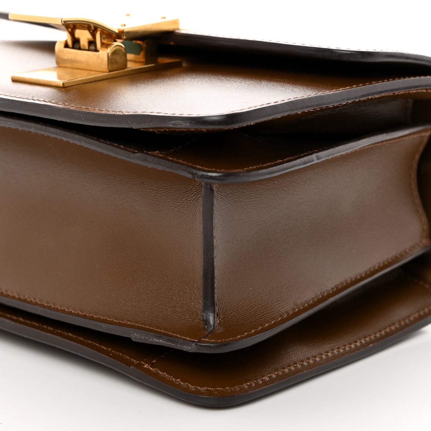 Smooth Calfskin Small Classic Box Flap Bag Camel