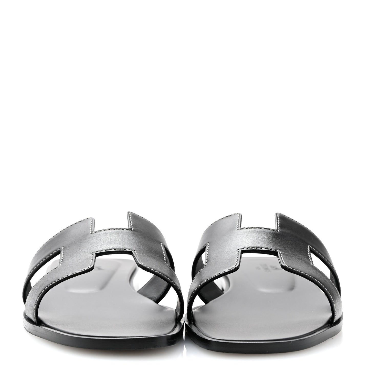 Box Calfskin Oran Sandals 39 Black