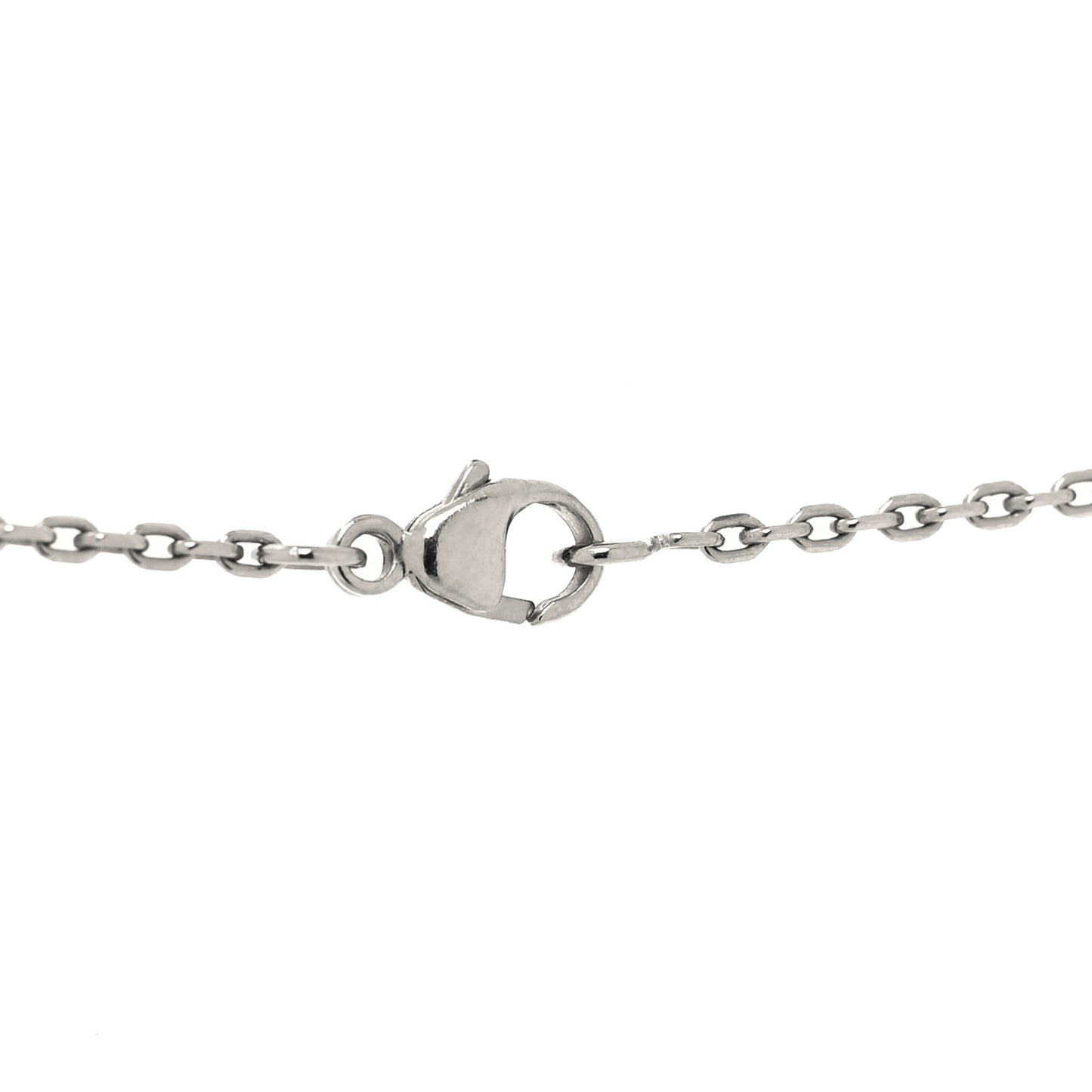 Lacquered Palladium Pop H Pendant Necklace Black