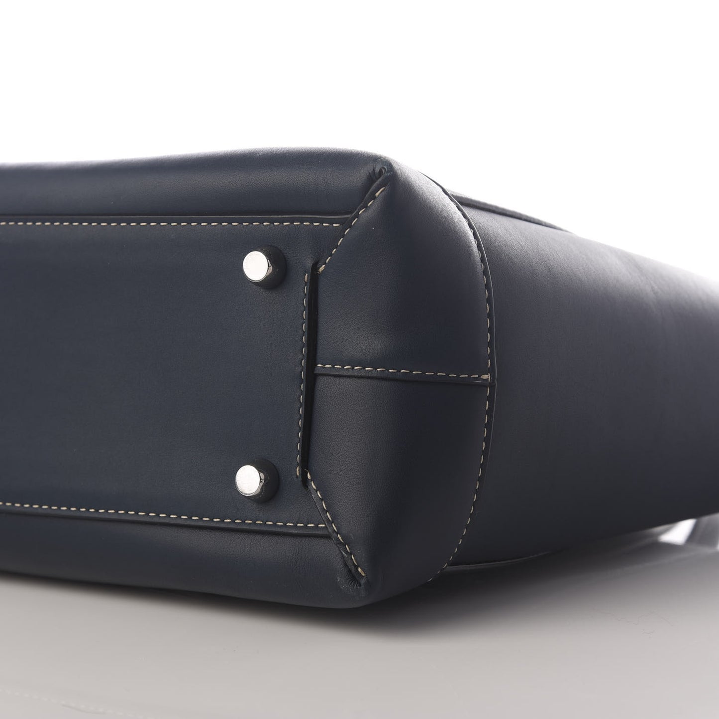 French Calfskin Small Arco Deep Blue