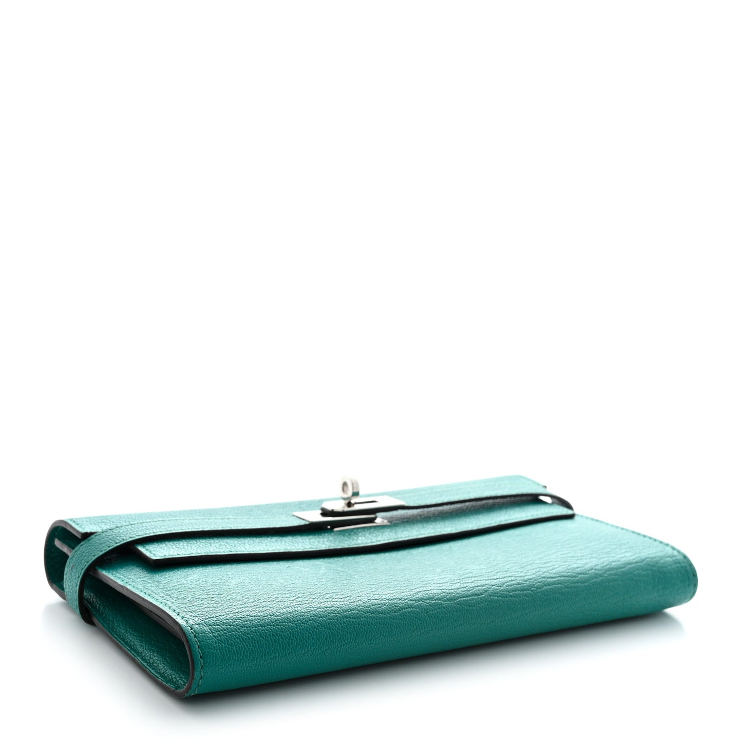 Chevre Mysore Kelly Longue Wallet Bleu Paon
