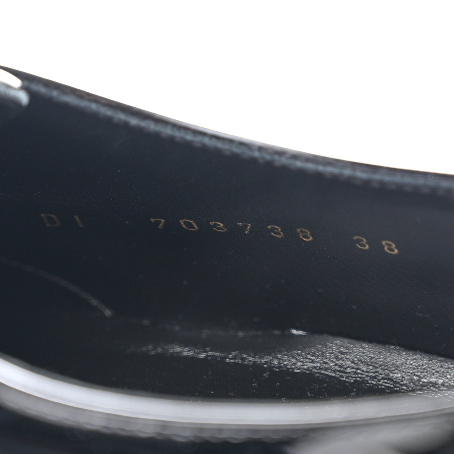 Patent Baltimora Lace Up Derby Shoes 38 Black