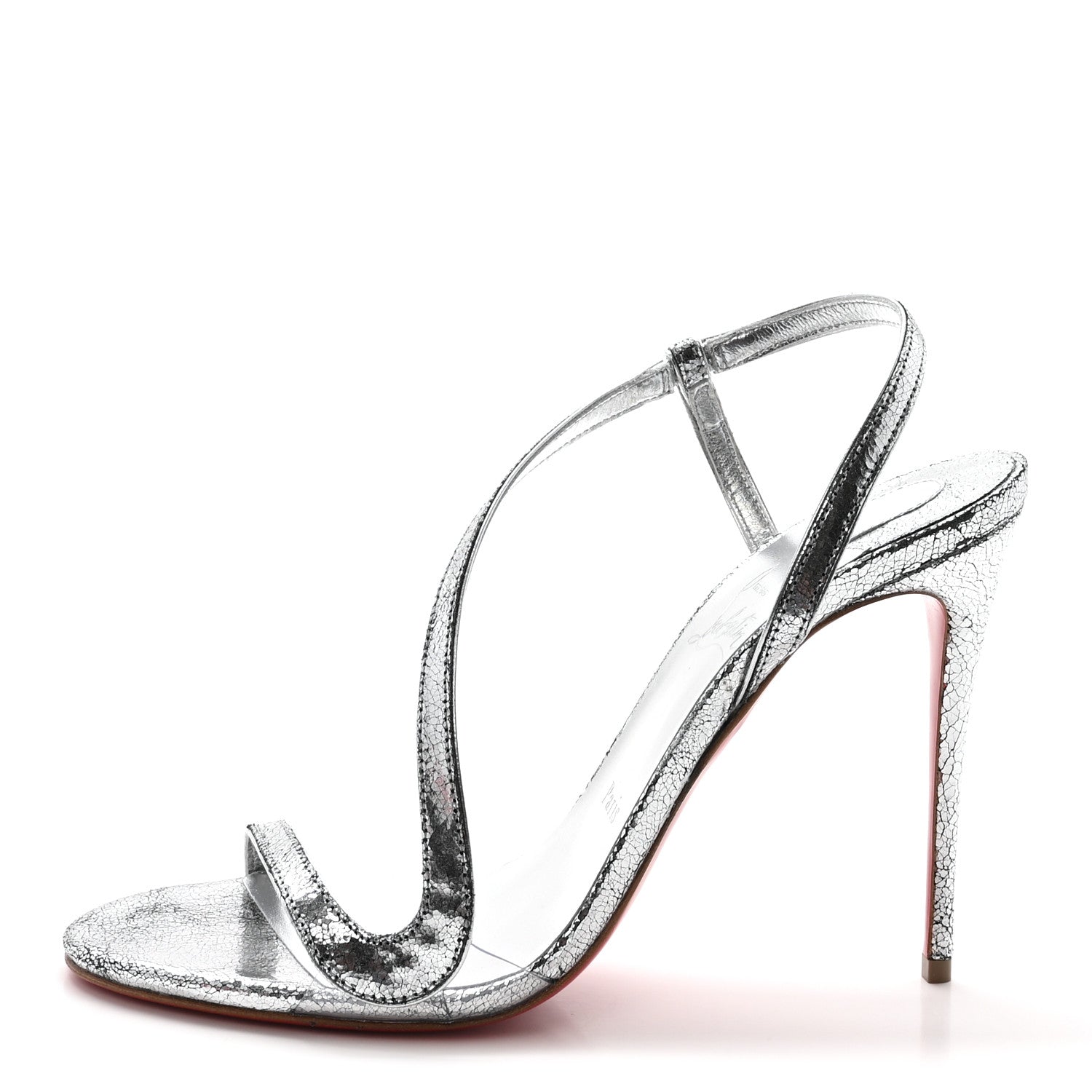 Christian Louboutin Specchio Star PVC Rosalie 100 Sandals 39