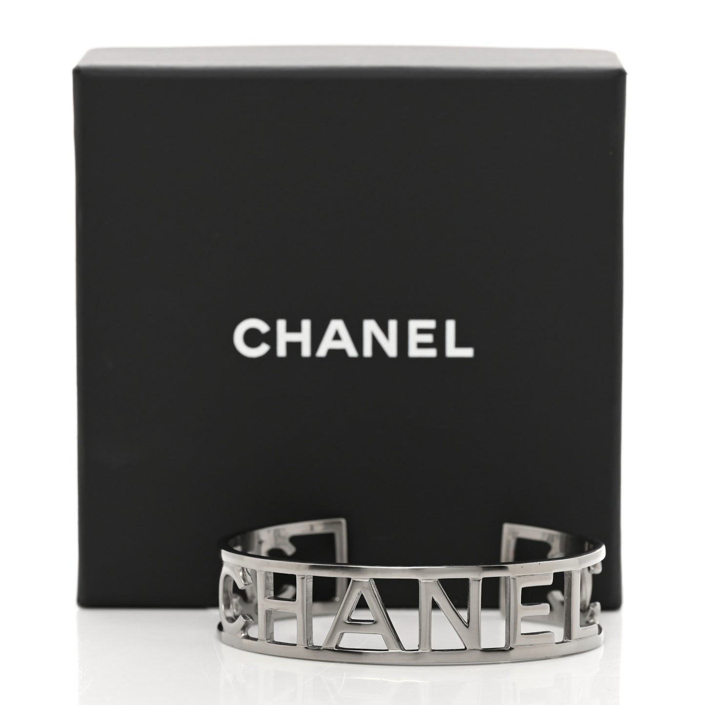 Ruthenium Logo Cuff Bracelet