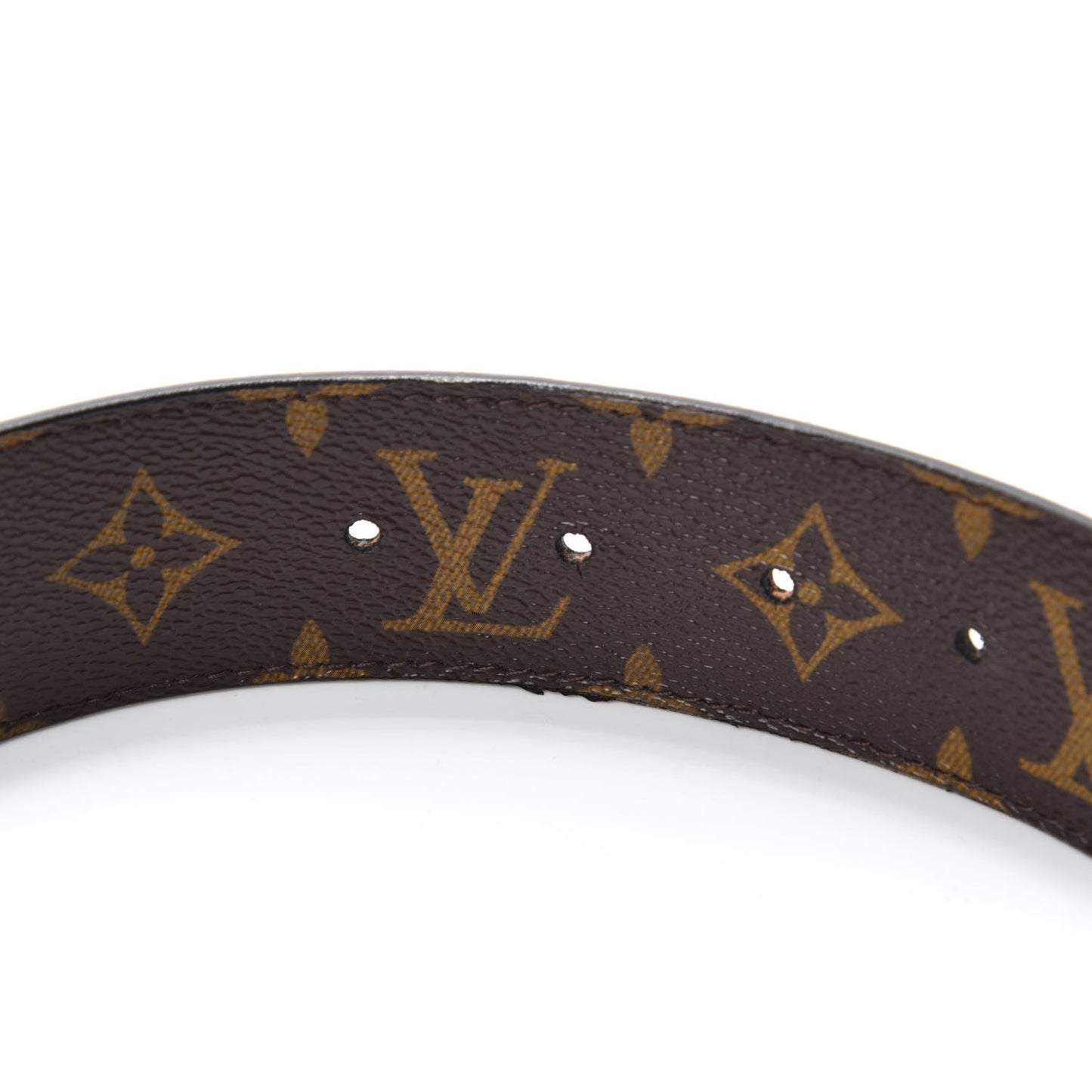 Calfskin Monogram 40mm LV Initiales Reversible Belt Strap 85 34 Black