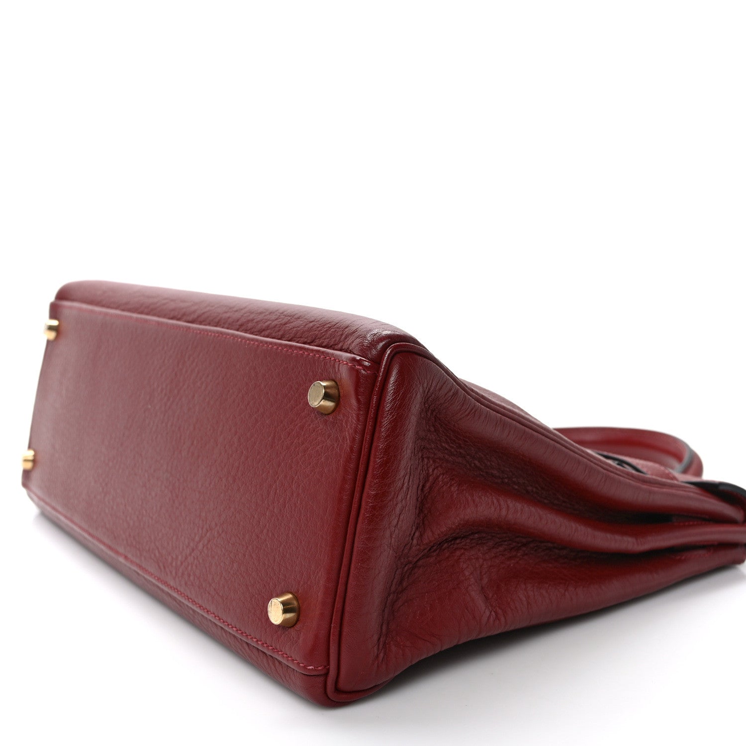 Hermes Taurillon Clemence Kelly Retourne 32 Rouge H 10 of 14