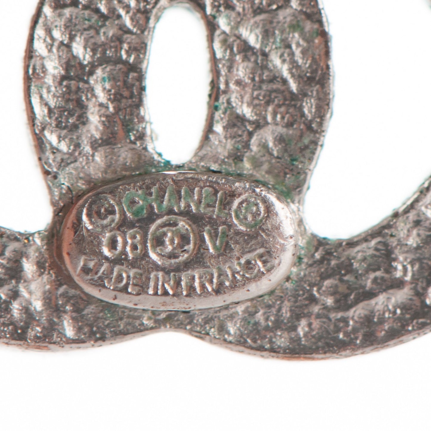 Crystal Timeless CC Earrings Silver