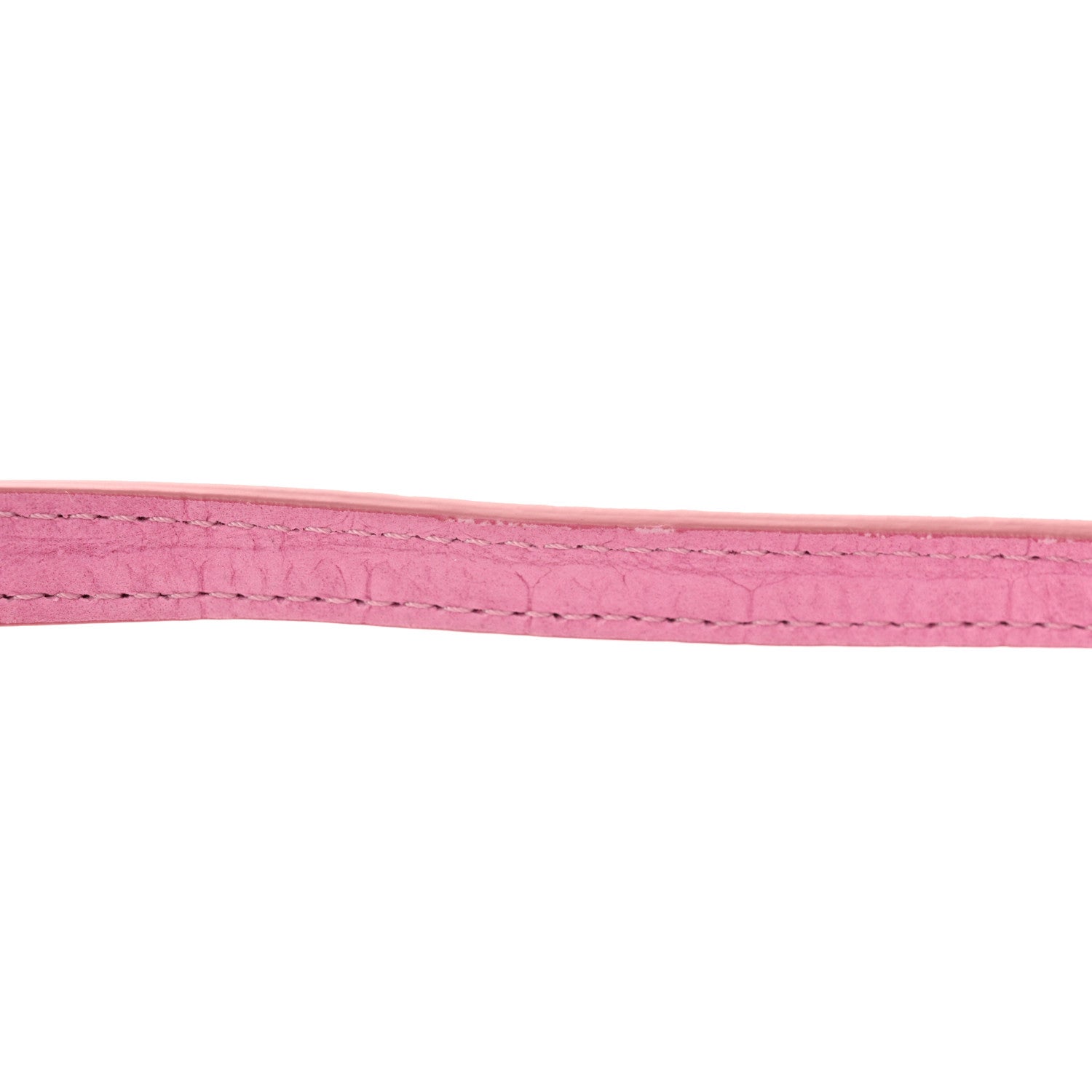 Jacquemus Nubuck Crocodile Embossed Le Chiquito Long Pink 11 of 11