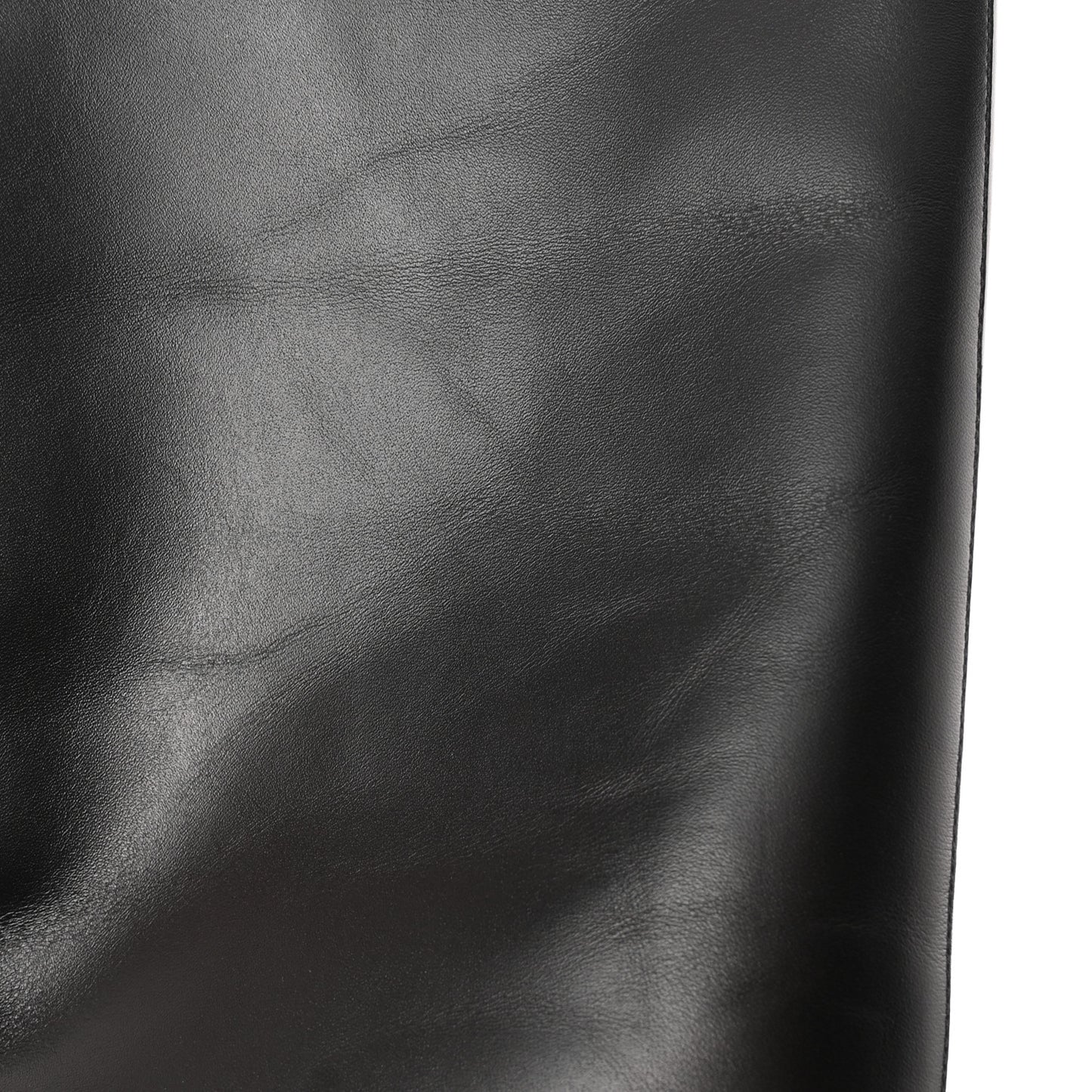 Vitello Karligraphy Embossed Knee High Boots 37 Black
