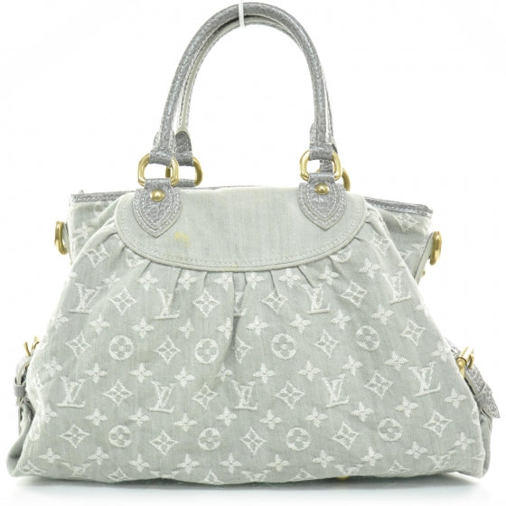 Louis Vuitton Denim Neo Cabby MM Grey 5 of 9
