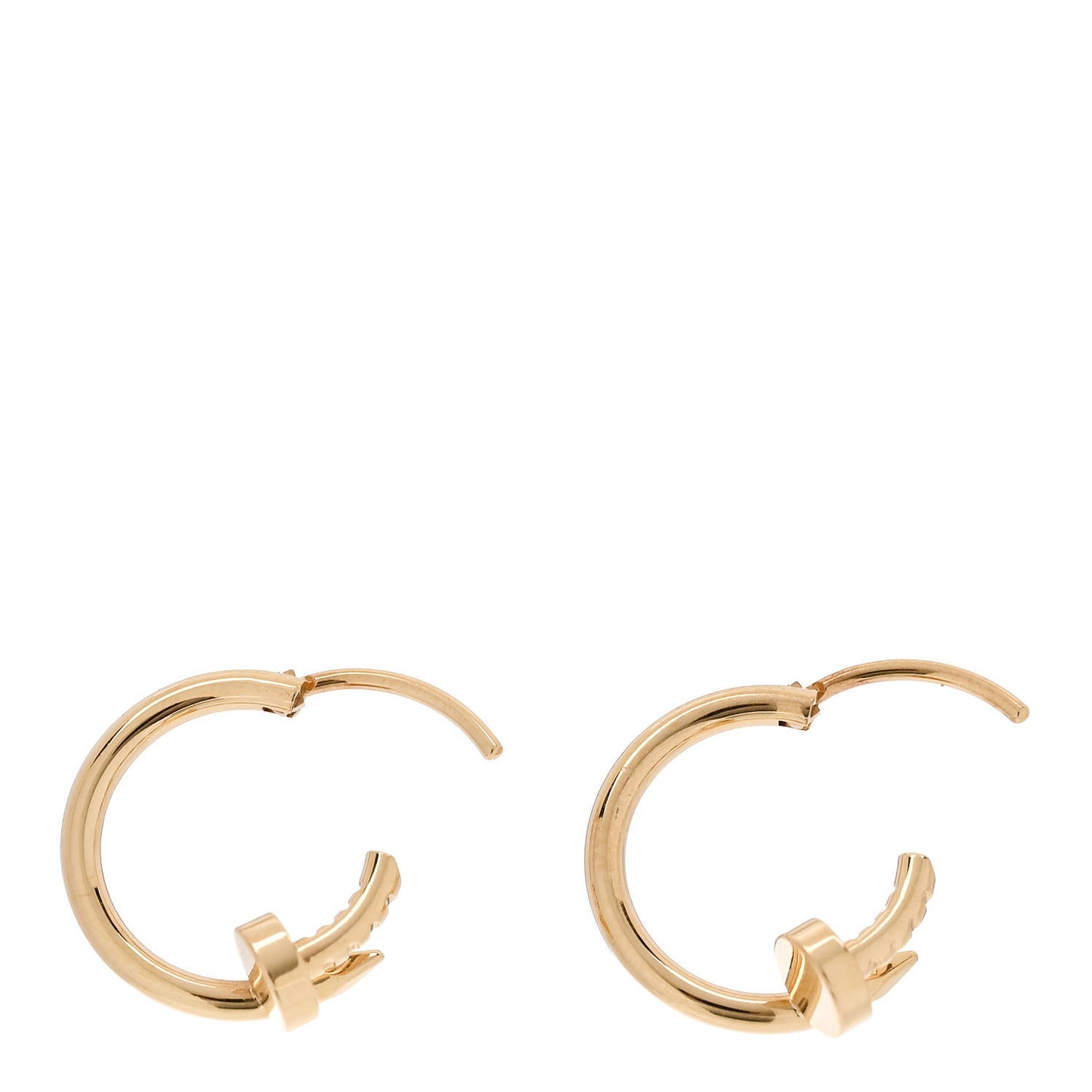 18K Yellow Gold Juste Un Clou Hoop Earrings