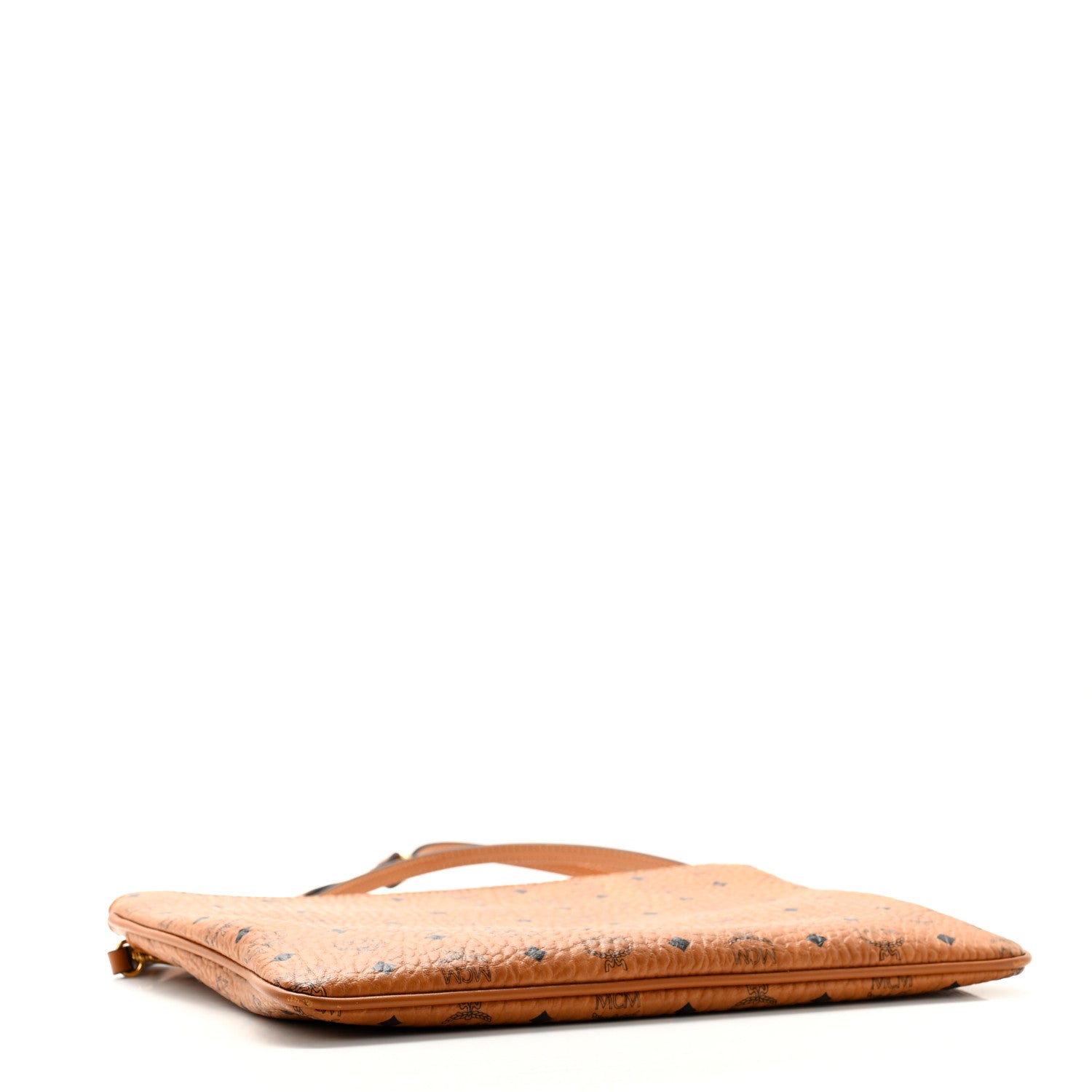 MCM Visetos Medium Crossbody Pouch Cognac 4 of 12
