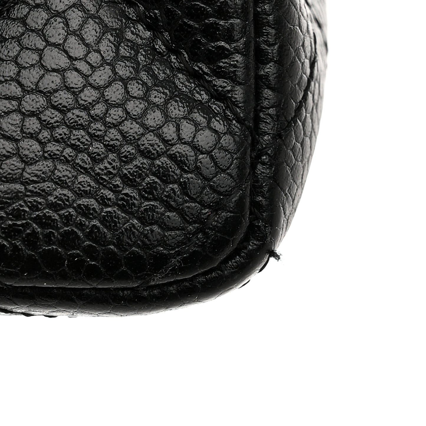 Caviar Quilted Mini Square Flap Black