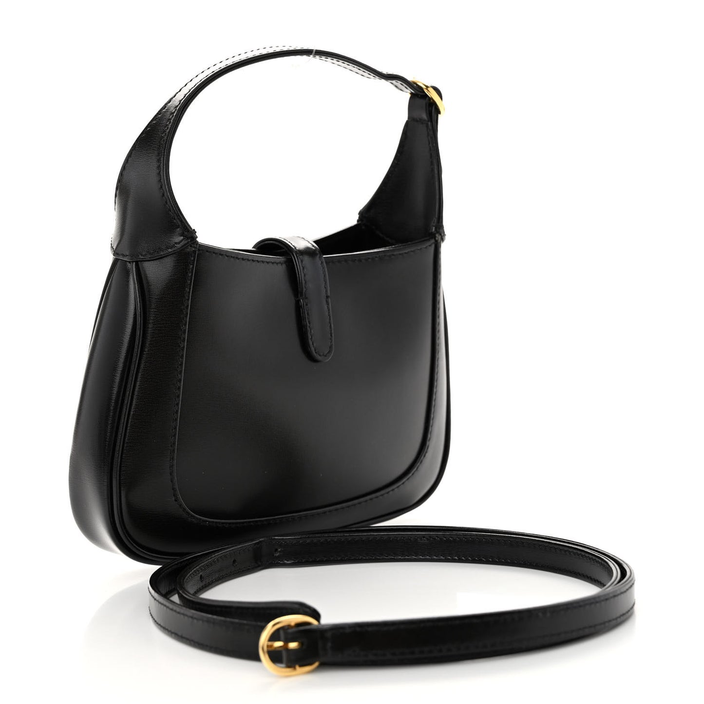 Boarded Dyana Lux Calfskin Mini Jackie 1961 Hobo Black