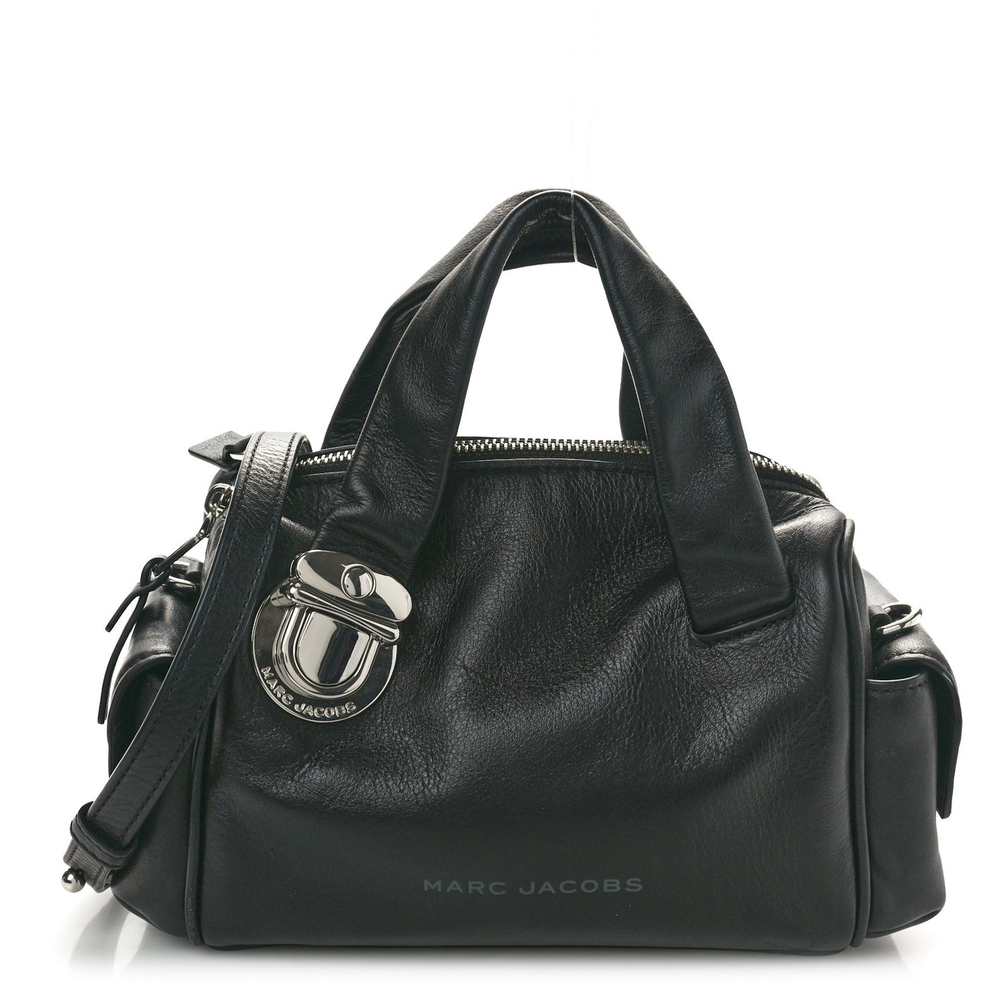Mini Pushlock Satchel Black