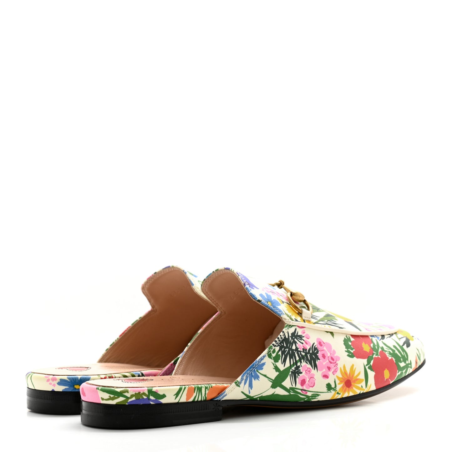X KEN SCOTT Canvas Infinity Giardino d Apri Womens Princetown Slippers 38 Ivory Pink Mystic White