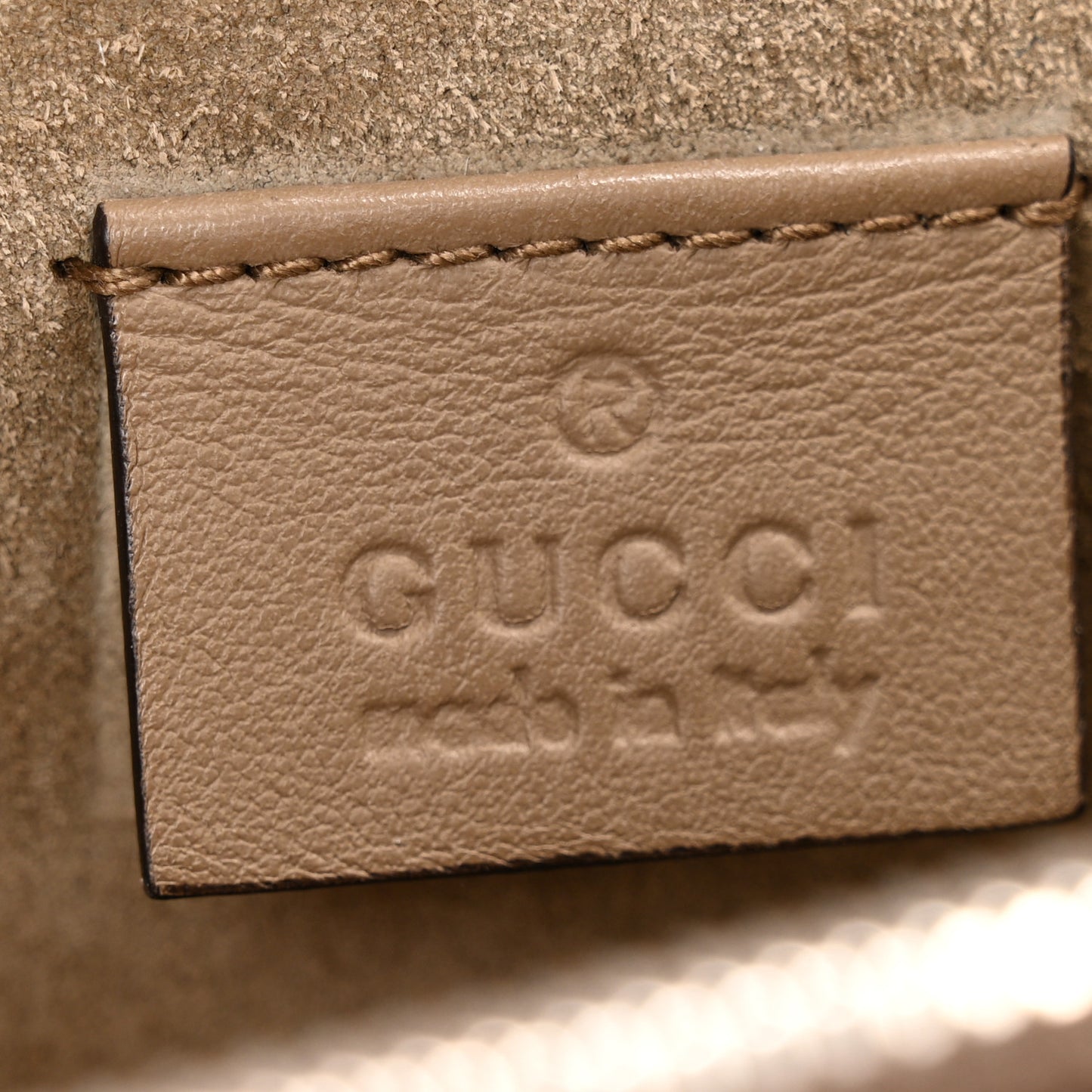GG Supreme Monogram Small Dionysus Shoulder Bag Taupe