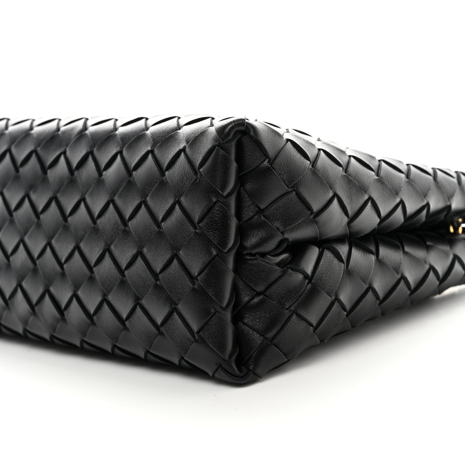 Bottega Veneta Nappa Intrecciato Small Andiamo With Chain Shoulder Bag Black 10 of 10