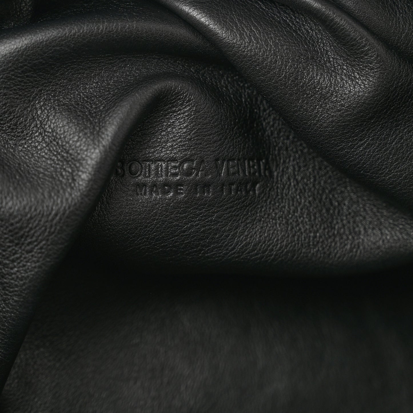 Smooth Butter Calf The Pouch Oversized Clutch Black