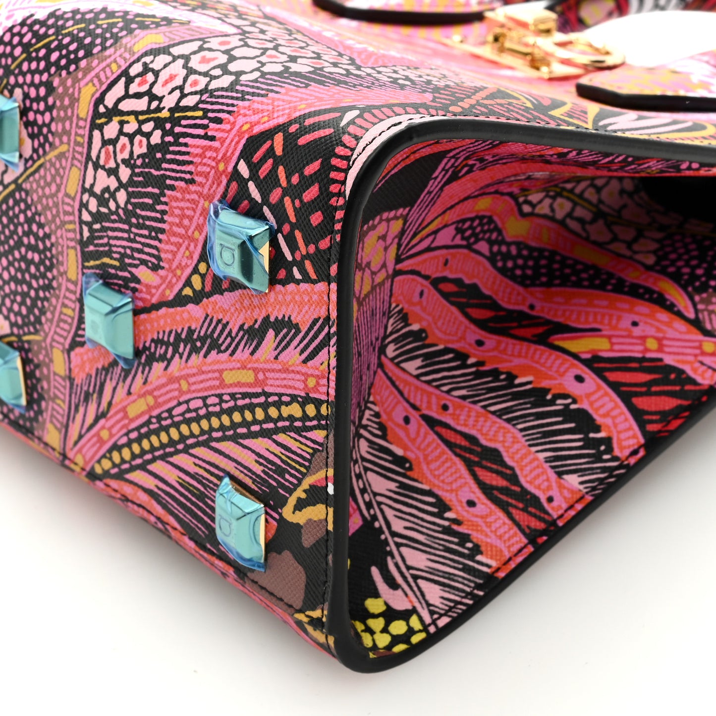 Calfskin Batik Print Small The Studio Bag Multicolor