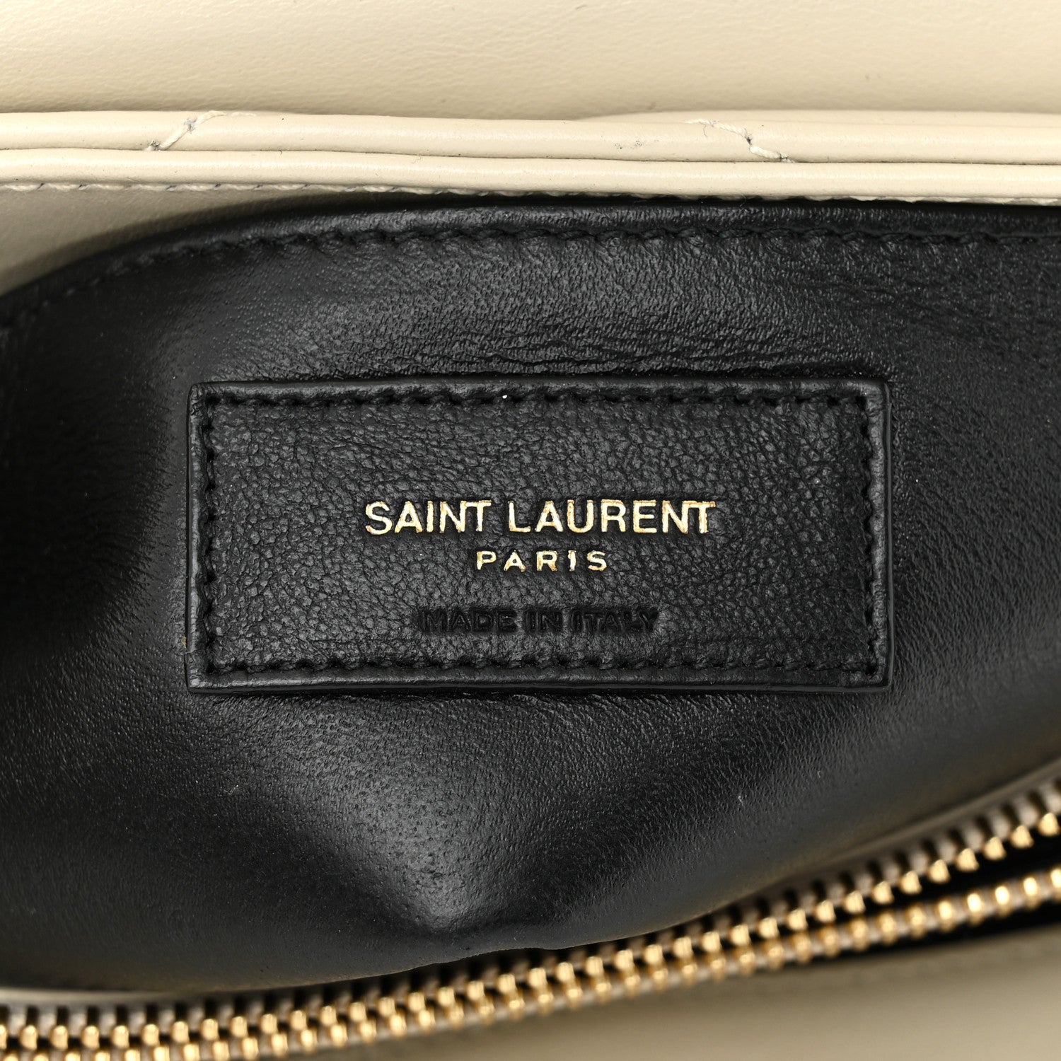Saint Laurent Calfskin Y Quilted Monogram Small Loulou Chain Satchel Crema Soft 6 of 13