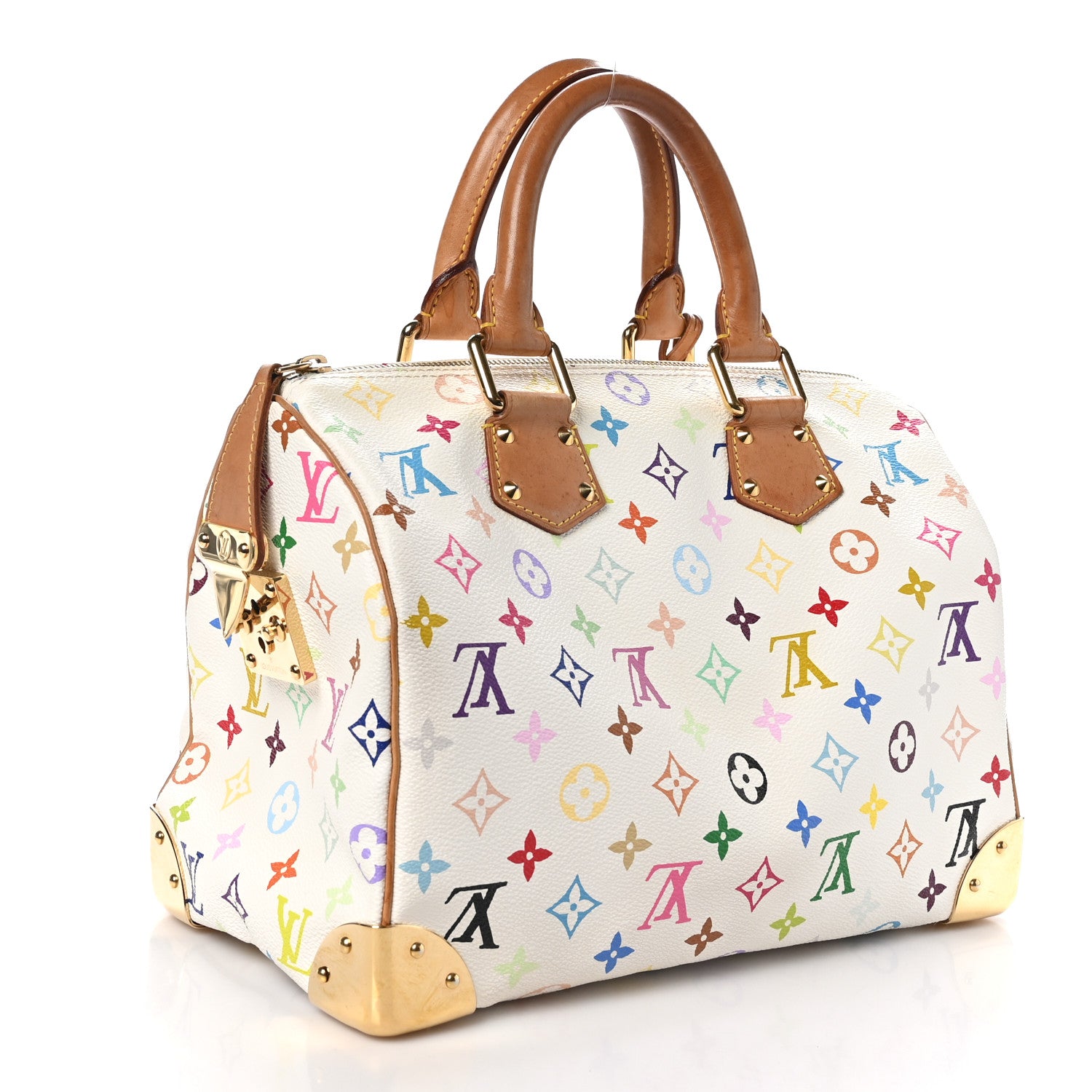 Louis Vuitton Monogram Multicolor Speedy 30 White 3 of 12