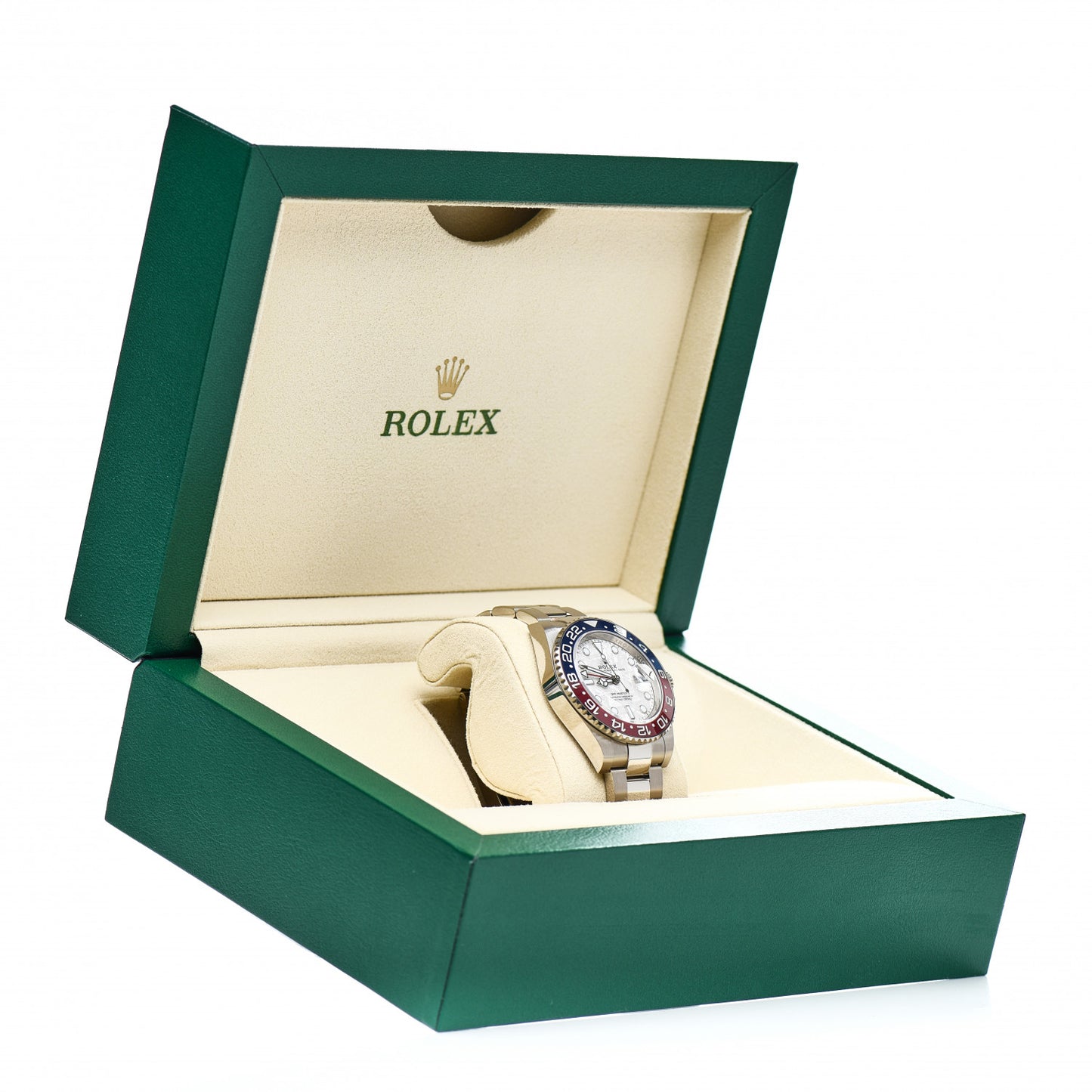 18K White Gold Meteorite 40mm Oyster Perpetual Date GMT Master Ⅱ Watch 126719BLRO