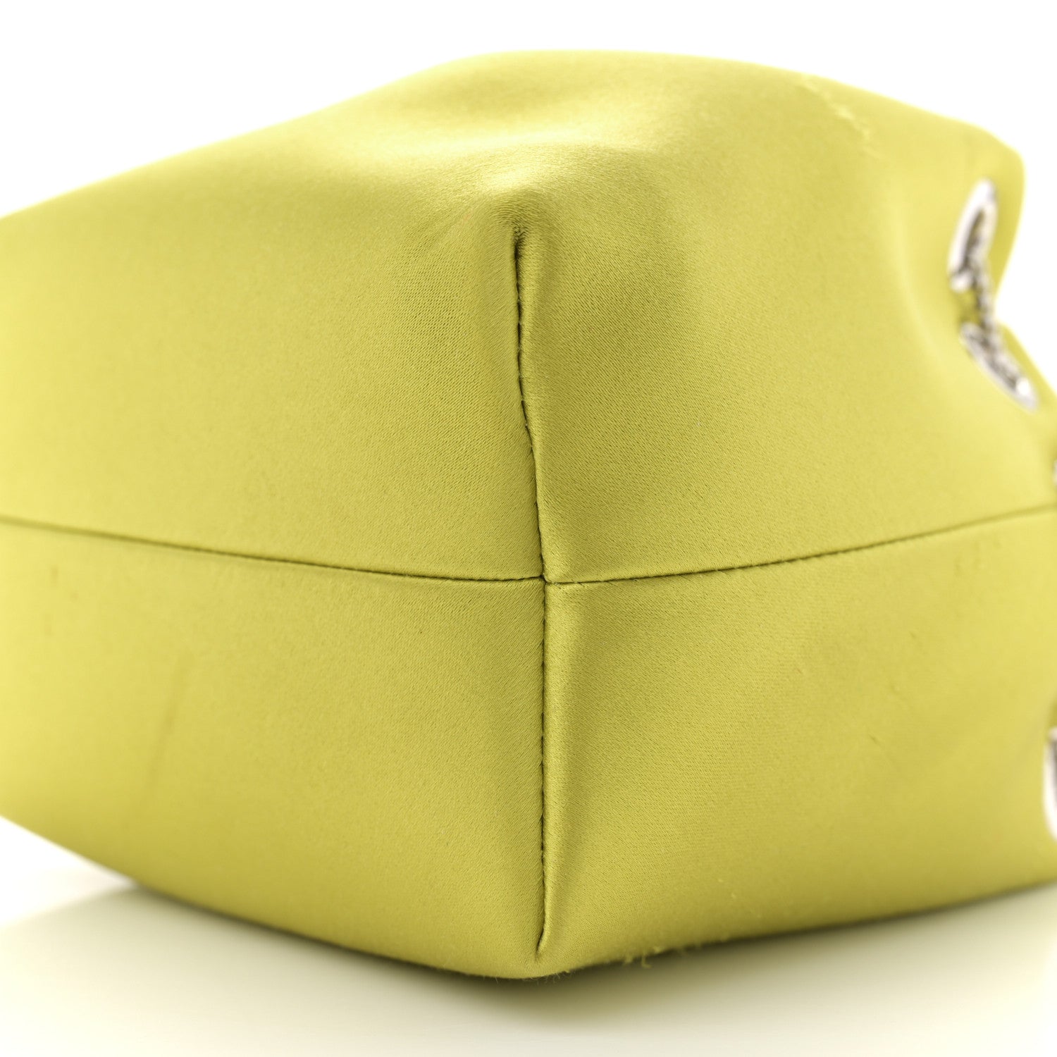 Jimmy Choo Satin Crystal Embellished Bon Bon Bag Lime 9 of 12