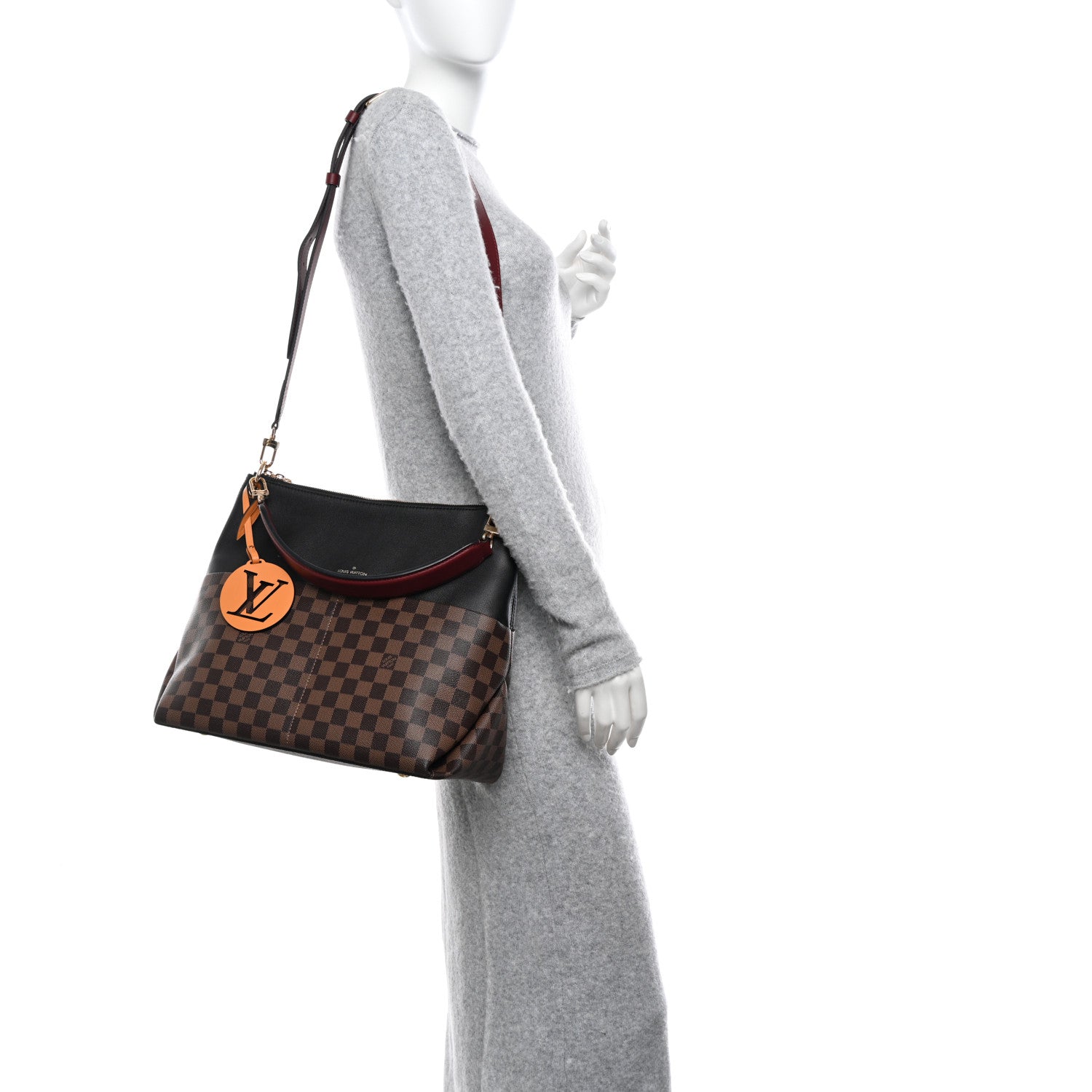 Louis Vuitton Damier Ebene Calfskin Maida Black 2 of 10