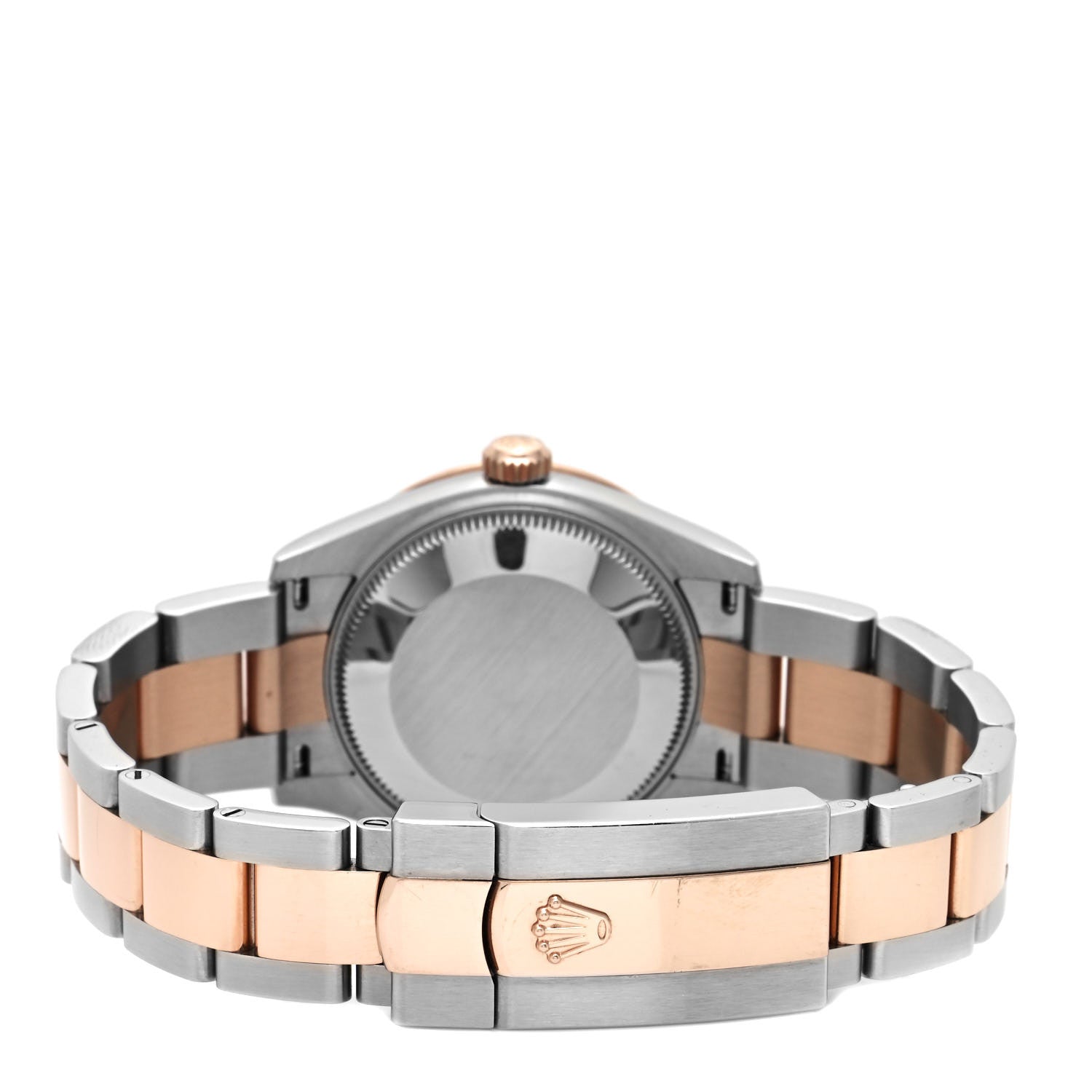 Rolex Stainless Steel 18K Everose Gold Diamond 31mm Oyster Perpetual Watch Chocolate Roman 278341RBR 3 of 5
