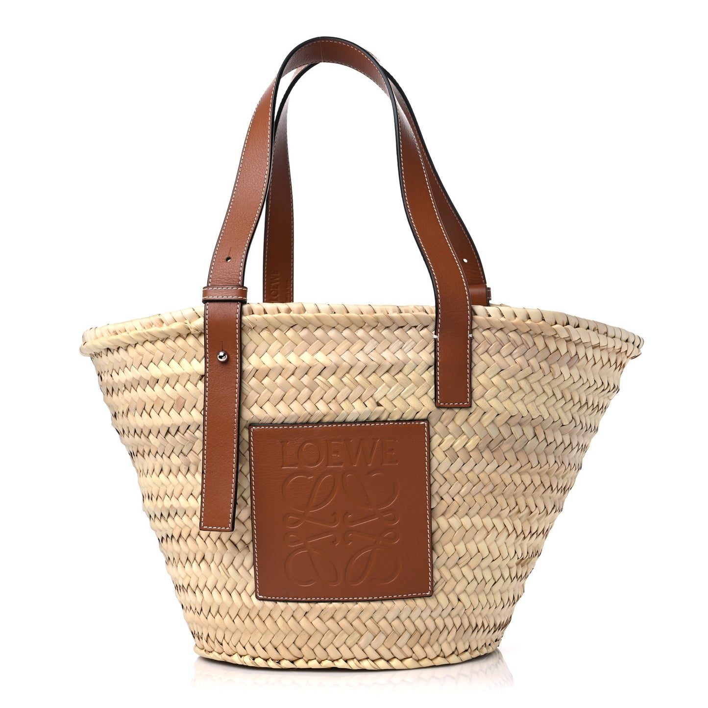 Raffia Small Basket Tote Bag Natural Tan