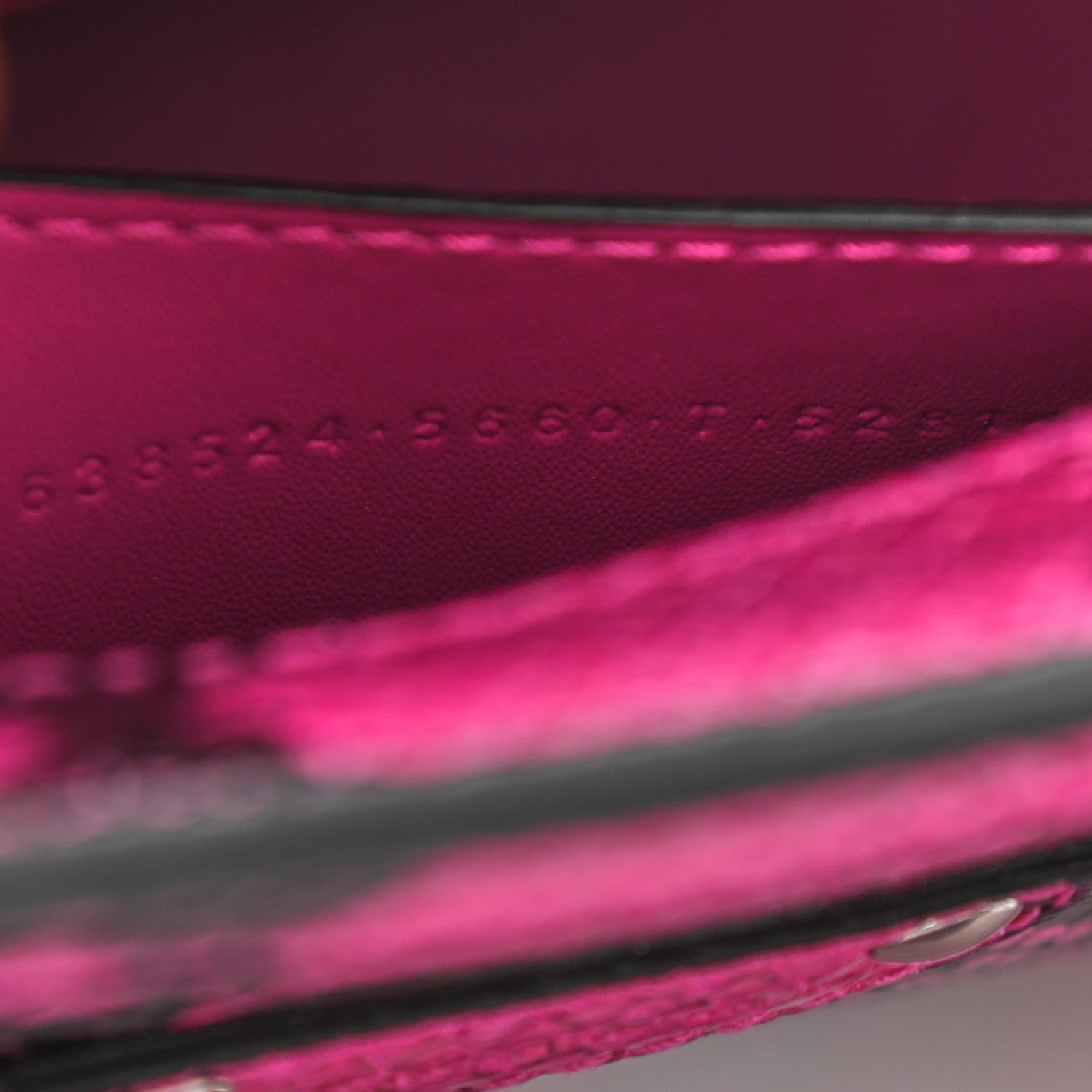 Balenciaga Calfskin Python Effect Neo Classic Silver Hardware Mini City Fuchsia Black 7 of 10