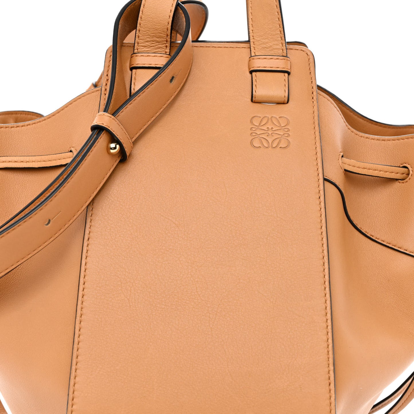 Calfskin Medium Hammock Shoulder Bag Mandarin