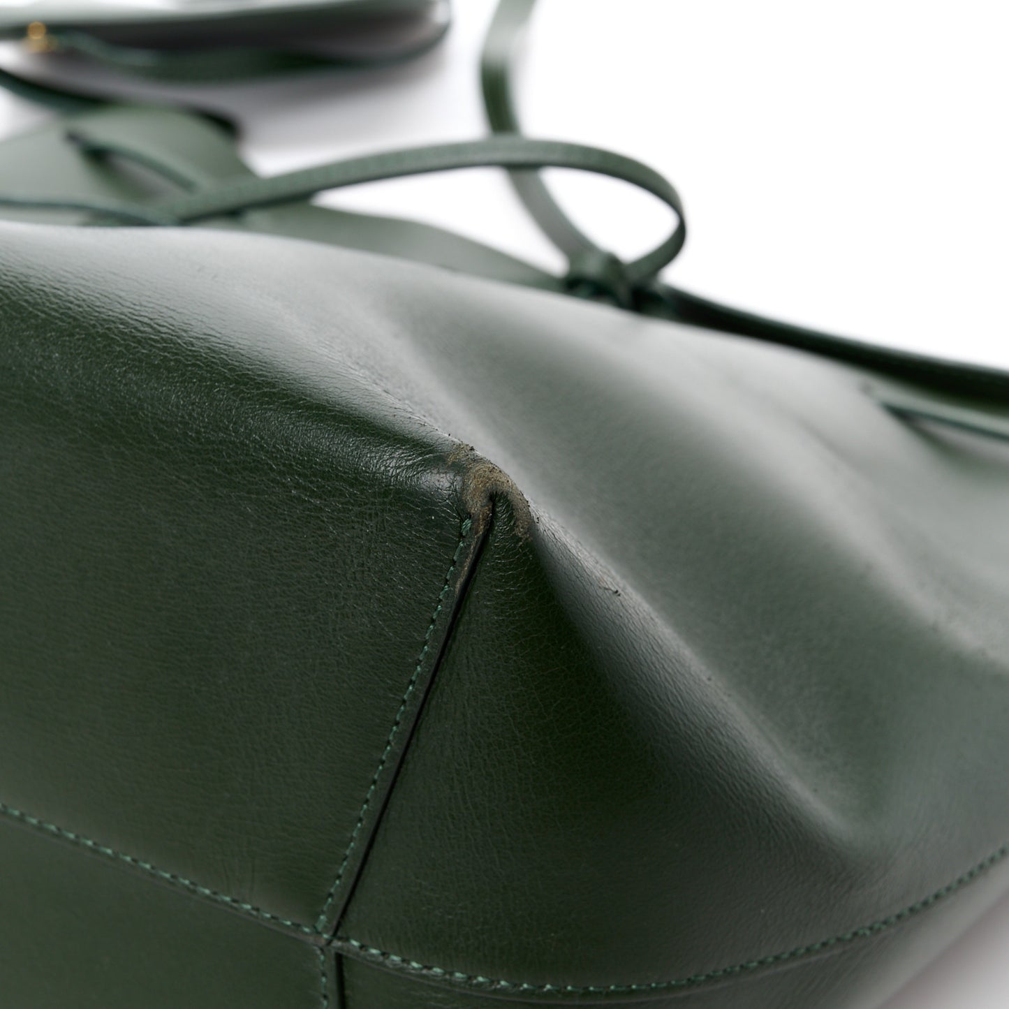 Calfskin Bucket Bag Olive