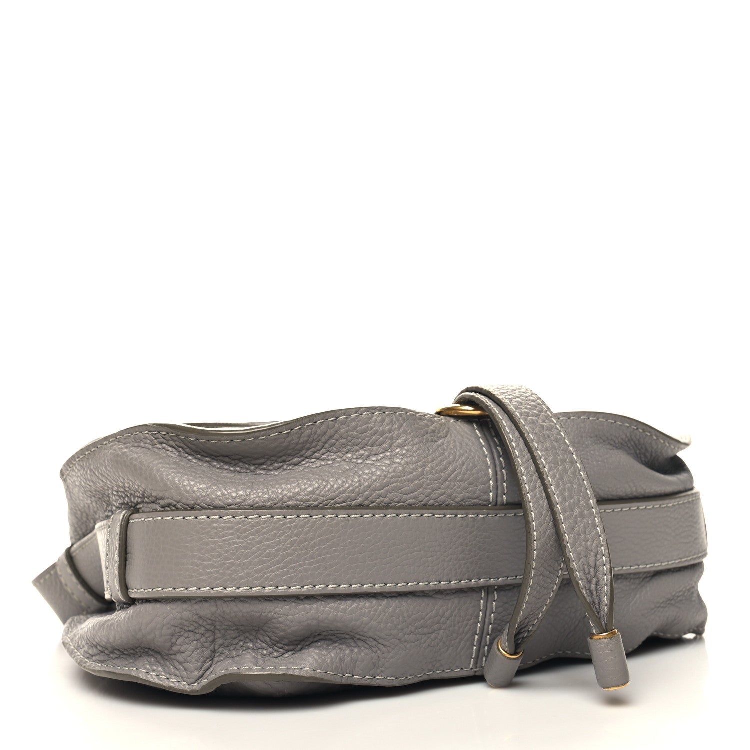 Chloe Calfskin Medium Marcie Round Crossbody Bag Cashmere Grey 4 of 10