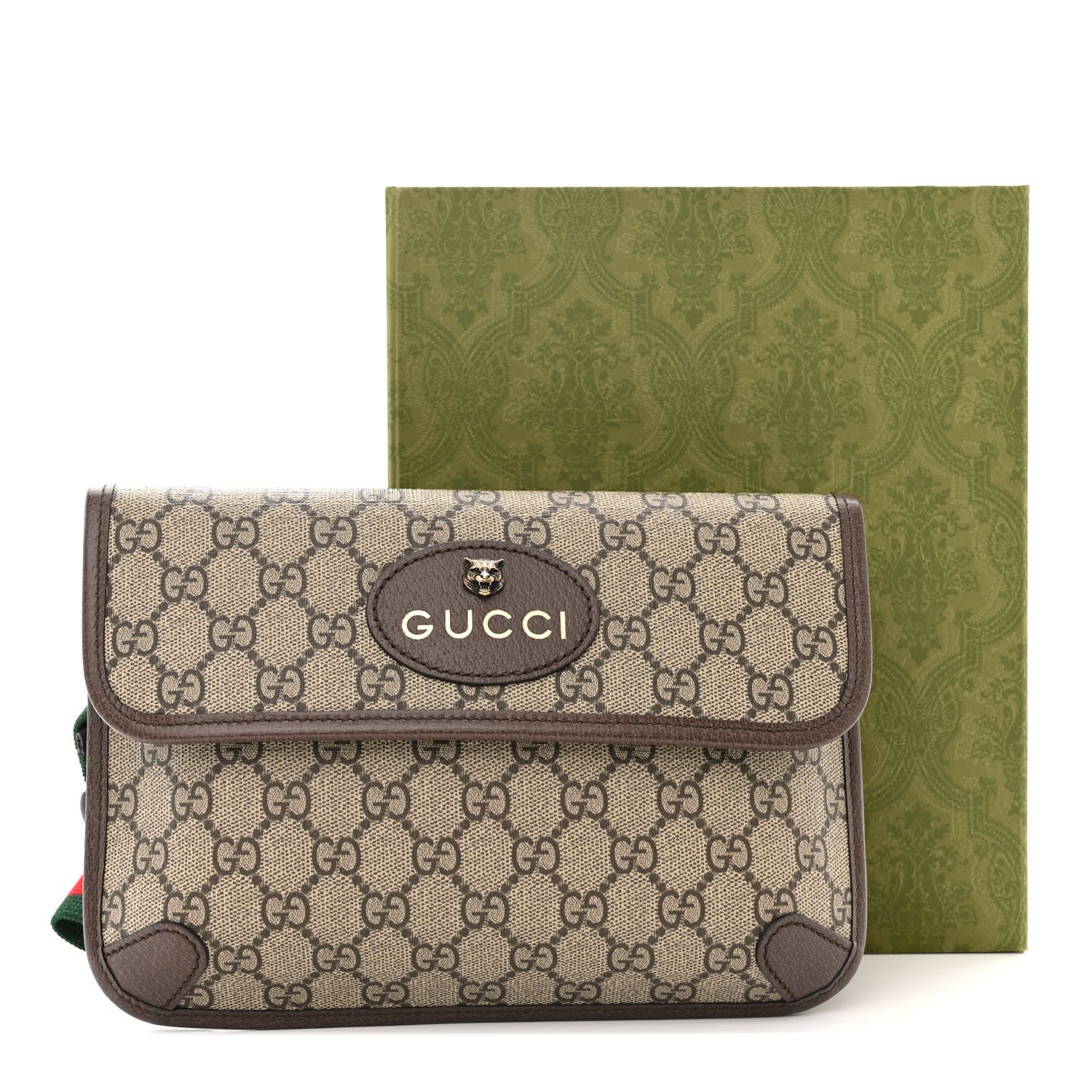 Gucci GG Supreme Monogram Neo Vintage Web Belt Bag Brown 3 of 11