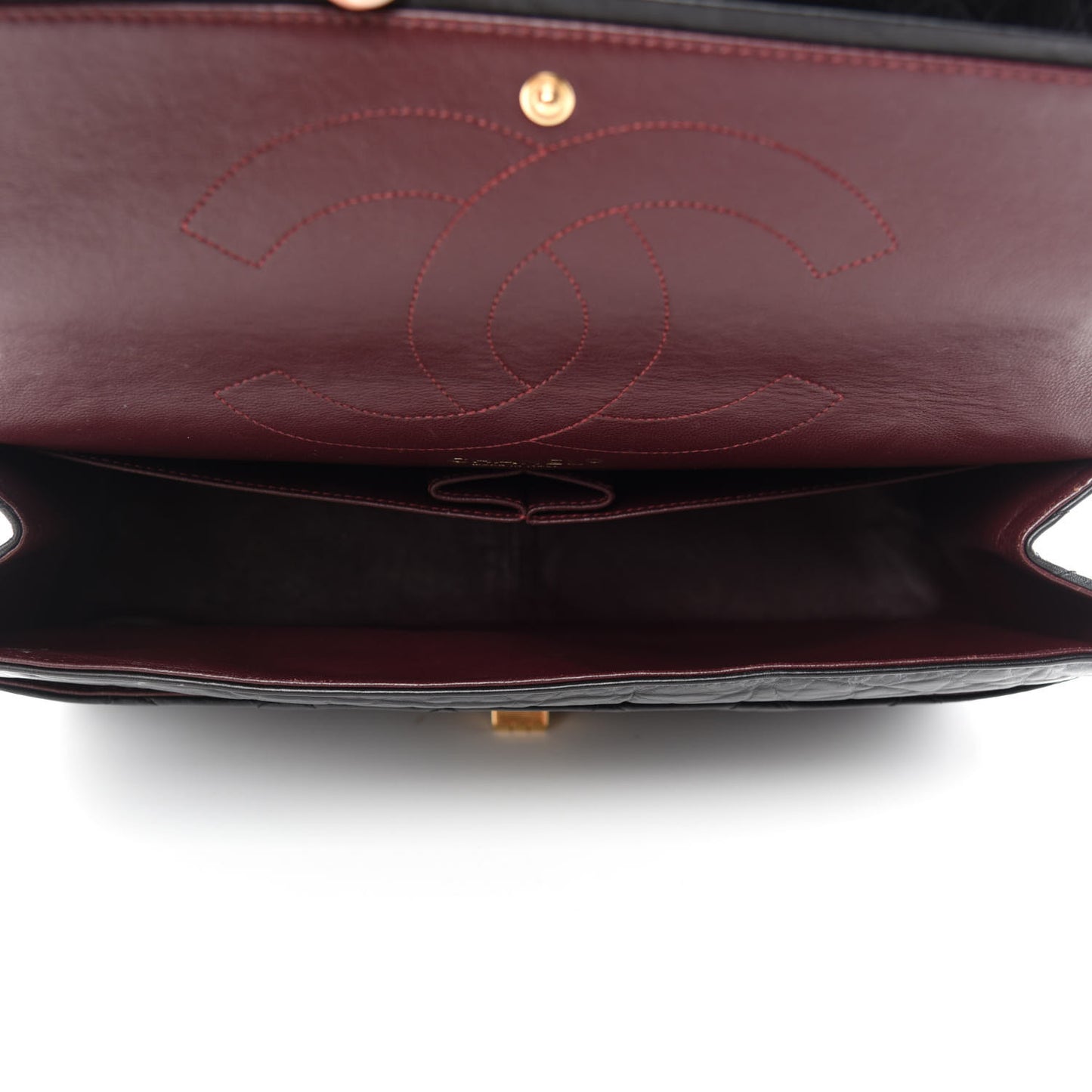 Aged Calfskin Quilted 2.55 Reissue 227 Flap Black
