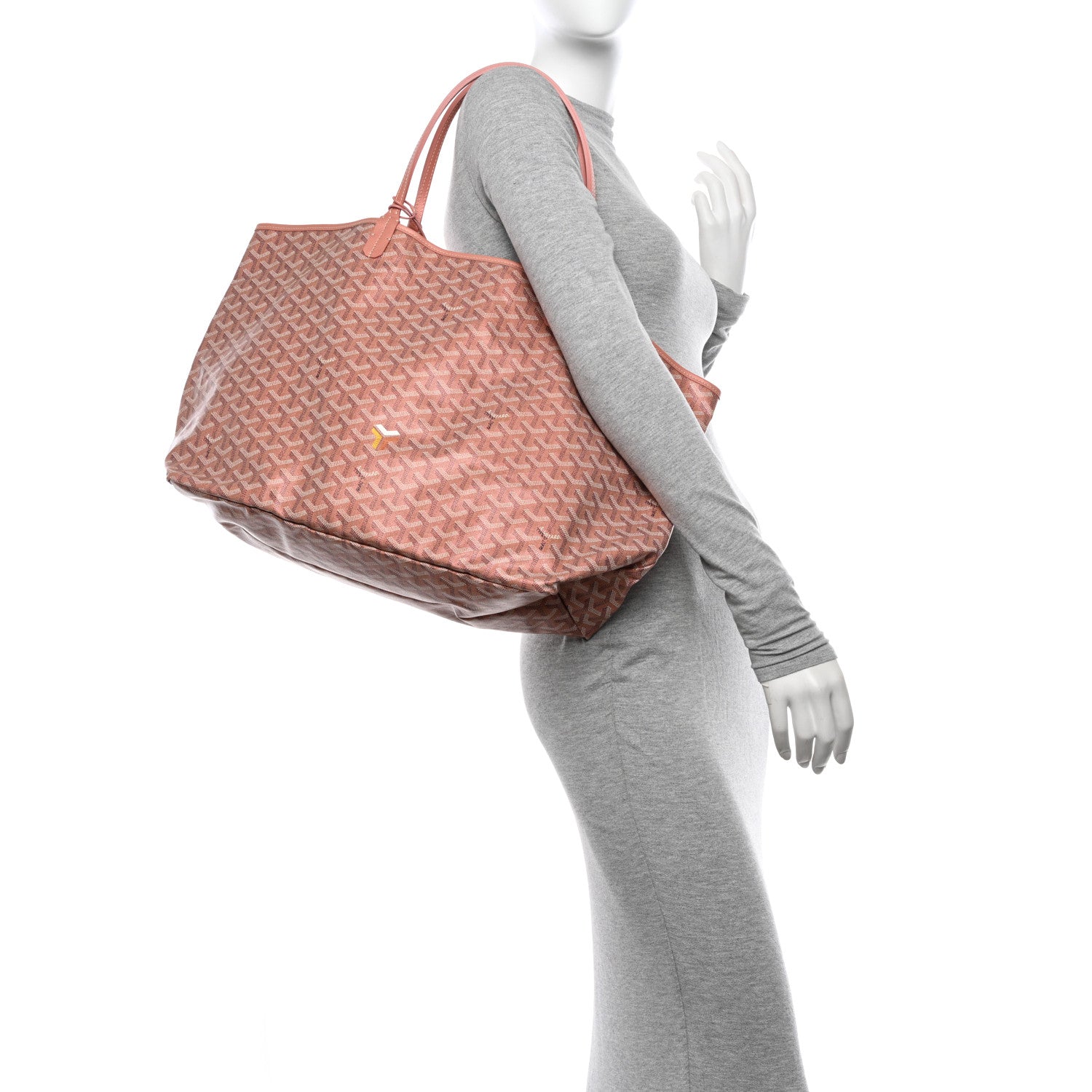 Goyard Iridescent Goyardine Saint Louis GM Pearly Coral 2 of 11