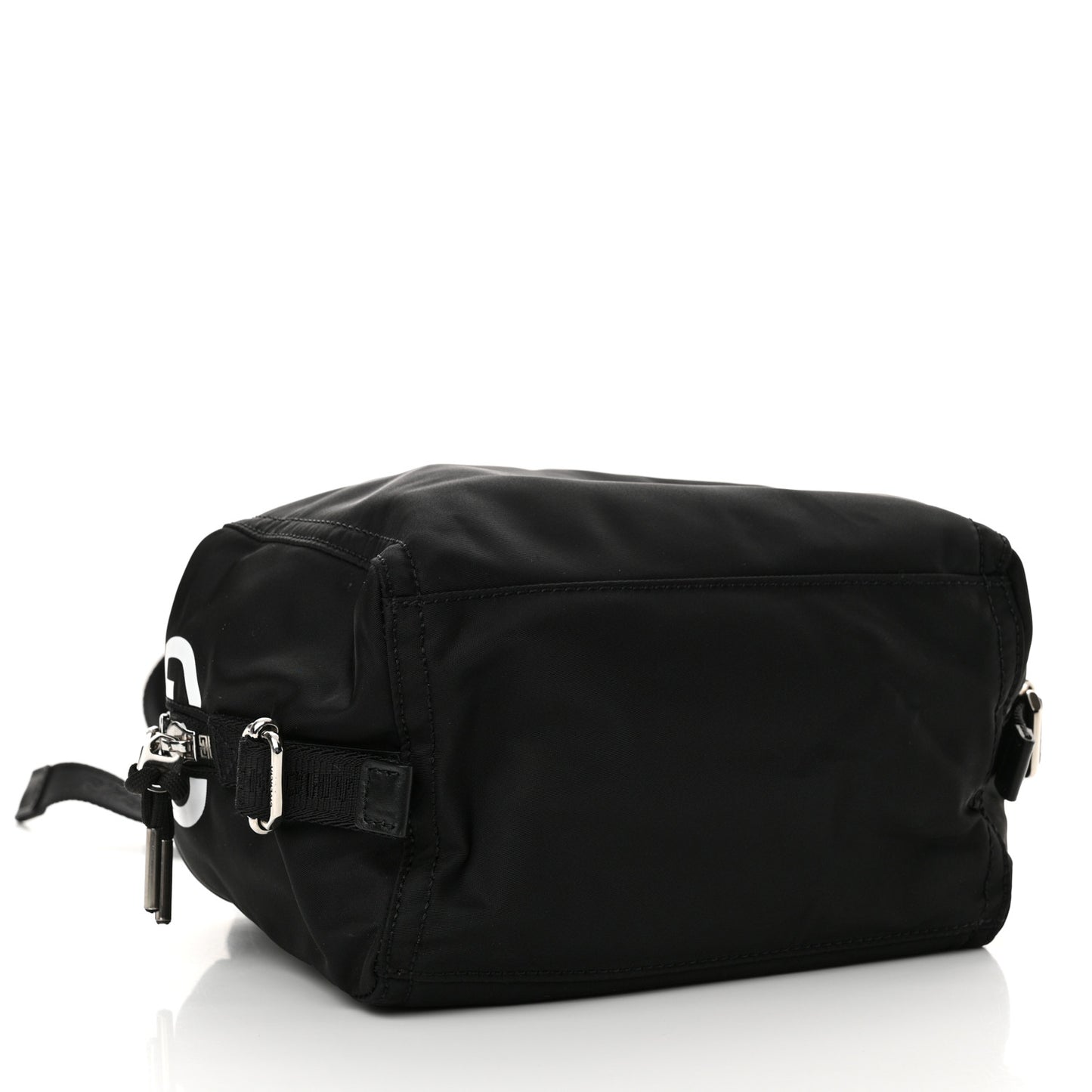 Nylon Small Pandora Mens Crossbody Black White