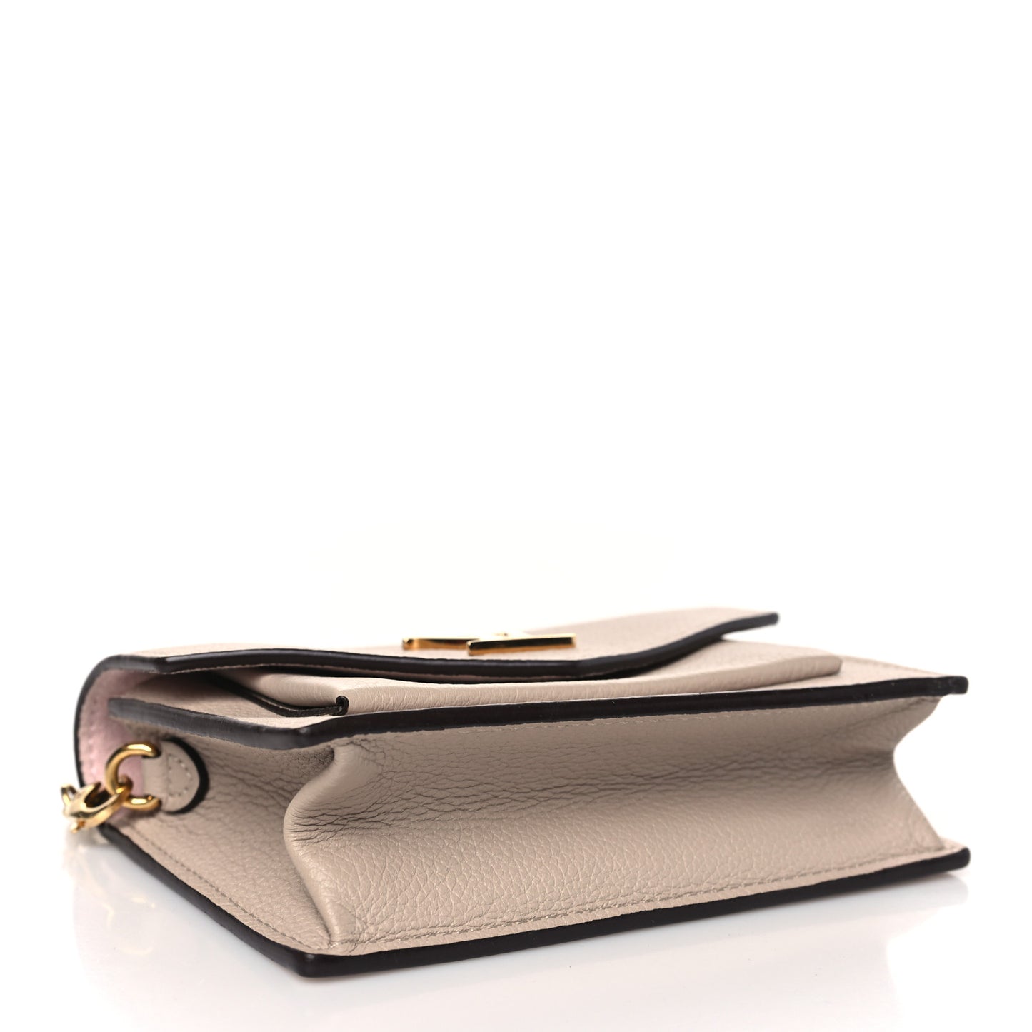Soft Calfskin Mini My Lockme Chain Pochette Greige